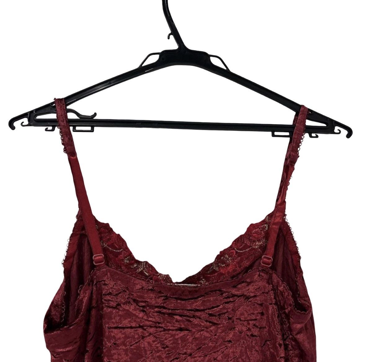 Other Etam French Lingerie Burgundy Crushed Velvet Camisole Dress Size M / US 6-8 / IT 42-44 - 8 Thumbnail
