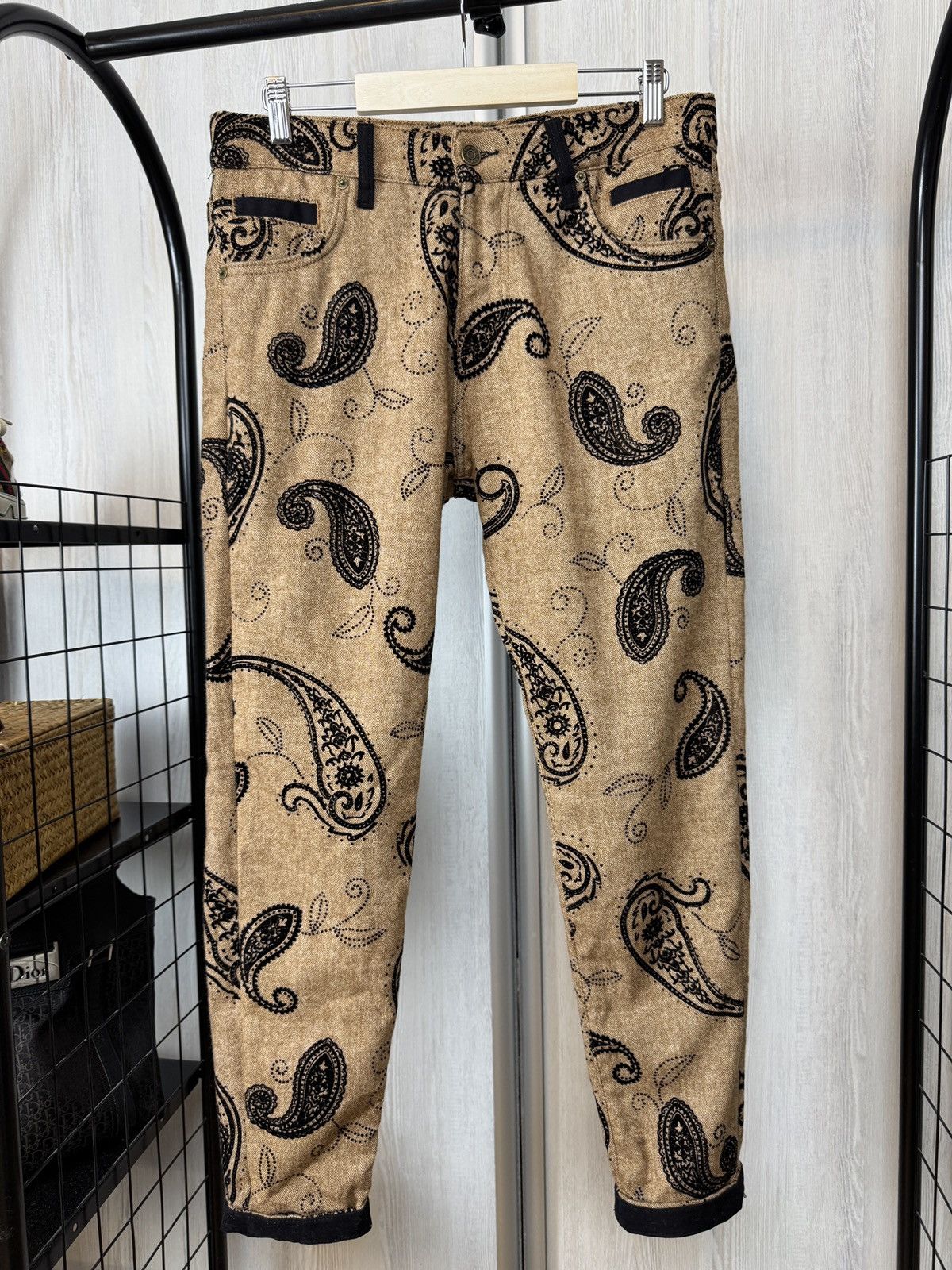 Dolce & Gabbana Dolce & Gabbana luxury paisley monogram pattern pants Size 30" / US 8 / IT 44 - 1 Thumbnail