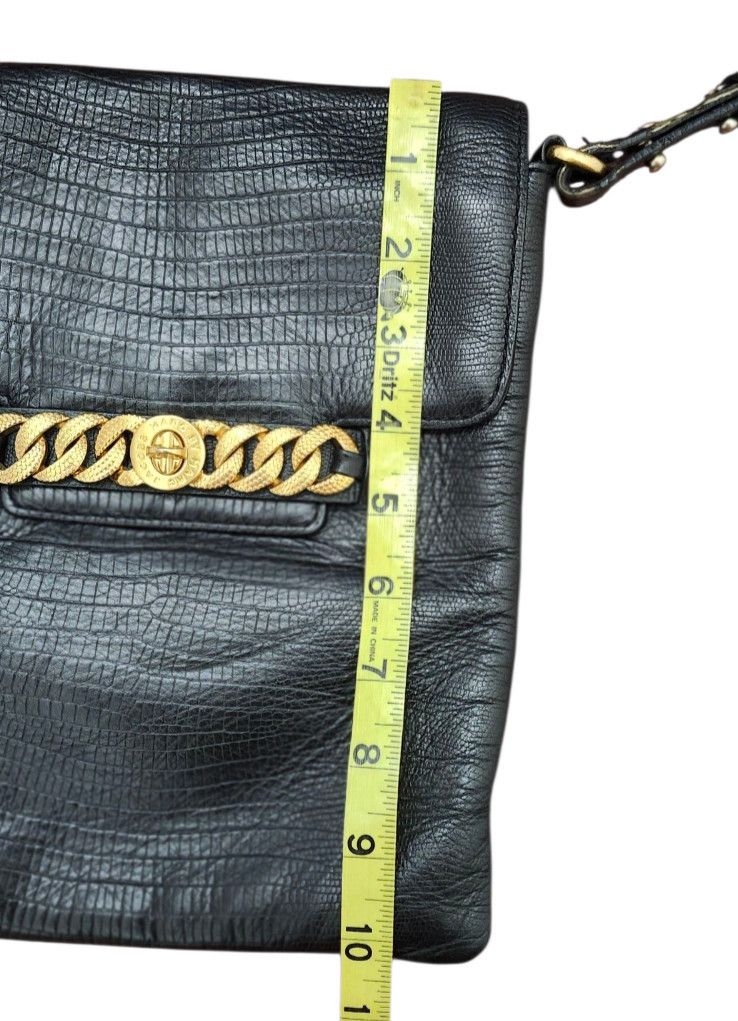 Marc by Marc Jacobs Marc by Marc Jacobs Black Leather Crossbody Bag Gold Logo Size ONE SIZE - 10 Thumbnail