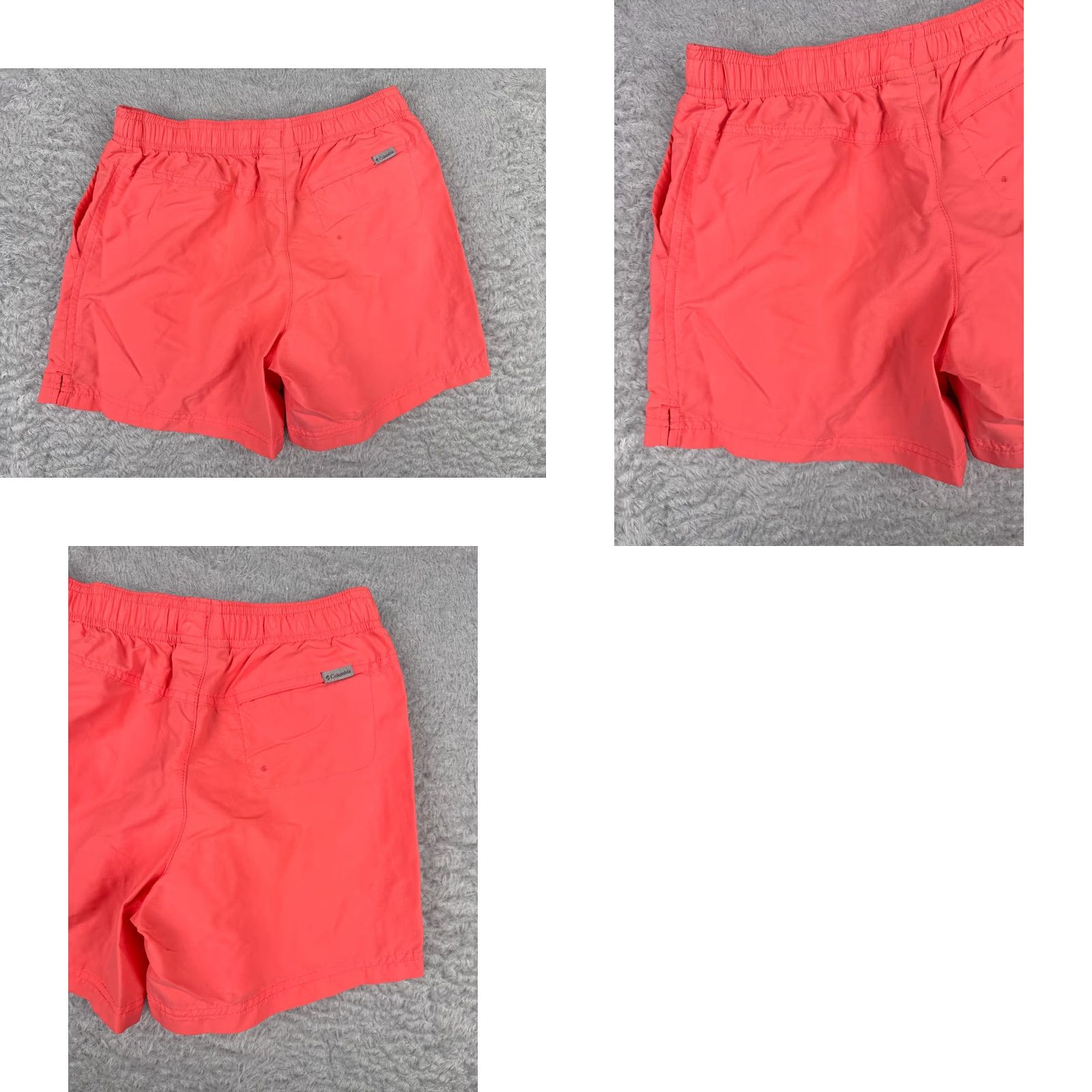 Pinko Columbia Shorts Womens Small Pink Sweat Elastic Waist Drawstring 100% Nylon Slim Regular Fit Casual Activewear Travel Womens Size 28" / US 6 / IT 42 - 8 Thumbnail