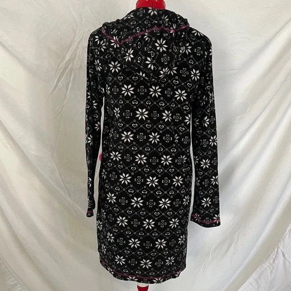 Other Snowflake Print Extra Long Pullover Hoodie in Medium Size M / US 6-8 / IT 42-44 - 2 Thumbnail