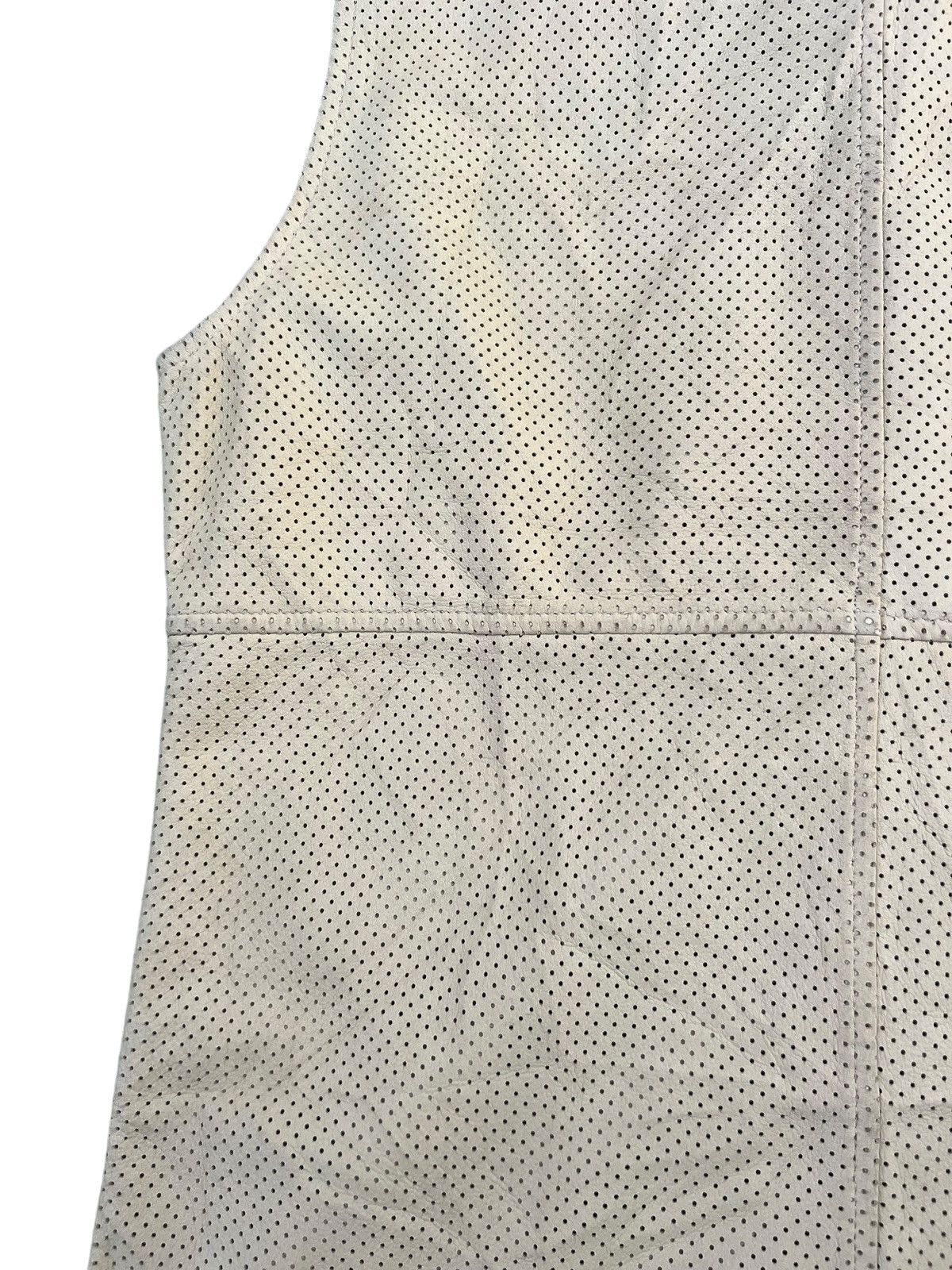 Katharine Hamnett London Vintage KHL Sheepskin Mesh Leather Shirt Sleeveless Size US S / EU 44-46 / 1 - 14 Thumbnail