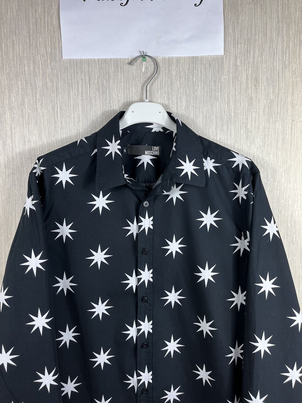 Designer × Moschino Love Moschino white stars monogram art shirt Size US S / EU 44-46 / 1 - 4 Thumbnail