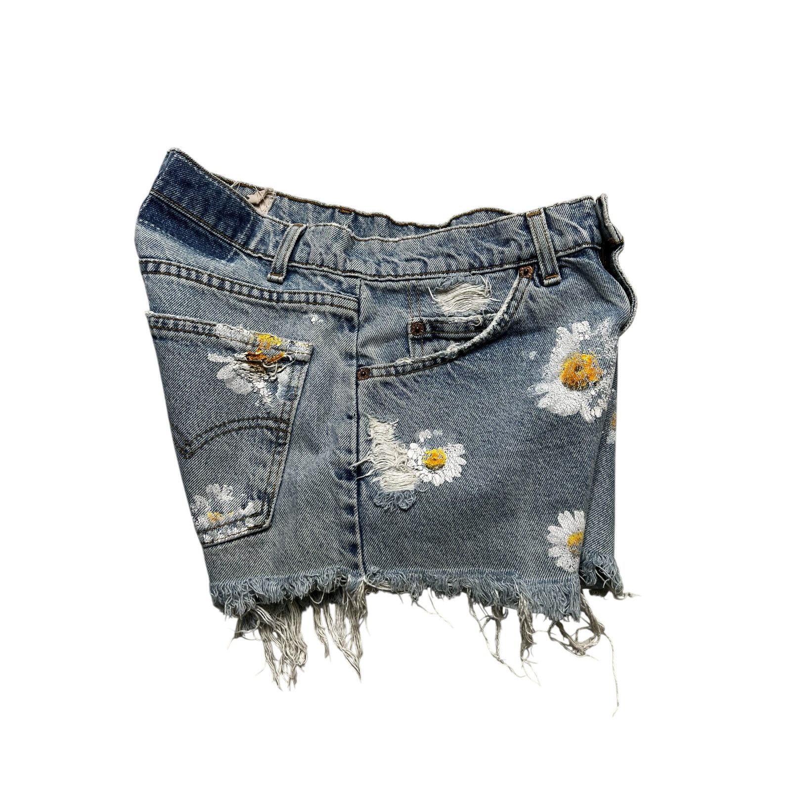 Levi's Vintage 90s Levi’s Women’s Distressed Denim Shorts - 31 Size 31" - 6 Thumbnail