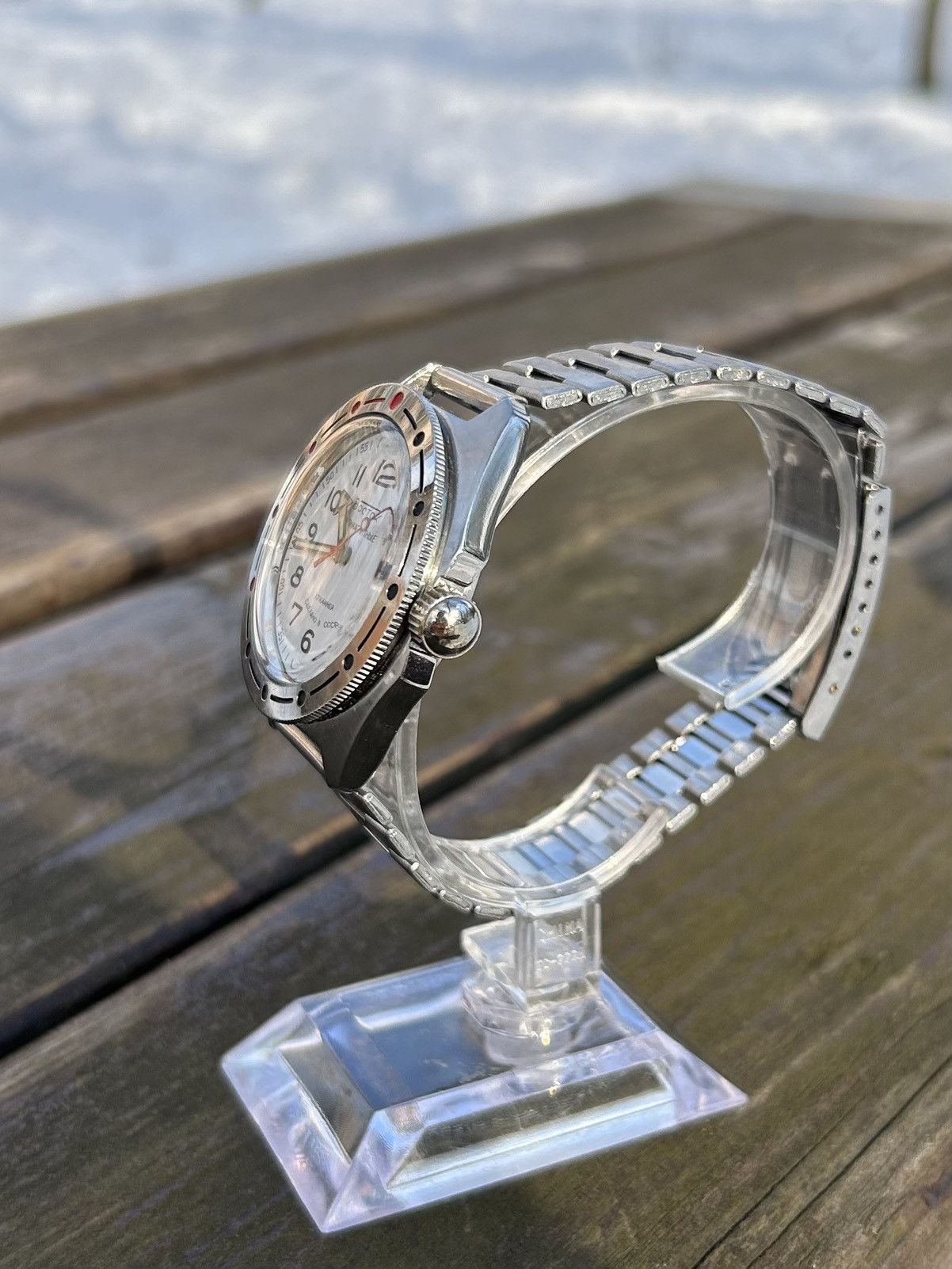 Vintage Vintage Watch Soviet USSR Mechanical Wostok Hand Winding Size ONE SIZE - 6 Thumbnail