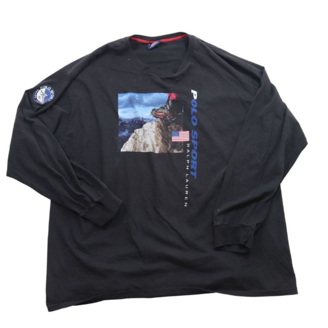image of Vintage Polo Ralph Laurent Mountain Climbing Shirt ( ) in Black, Men's (Size 2XL)