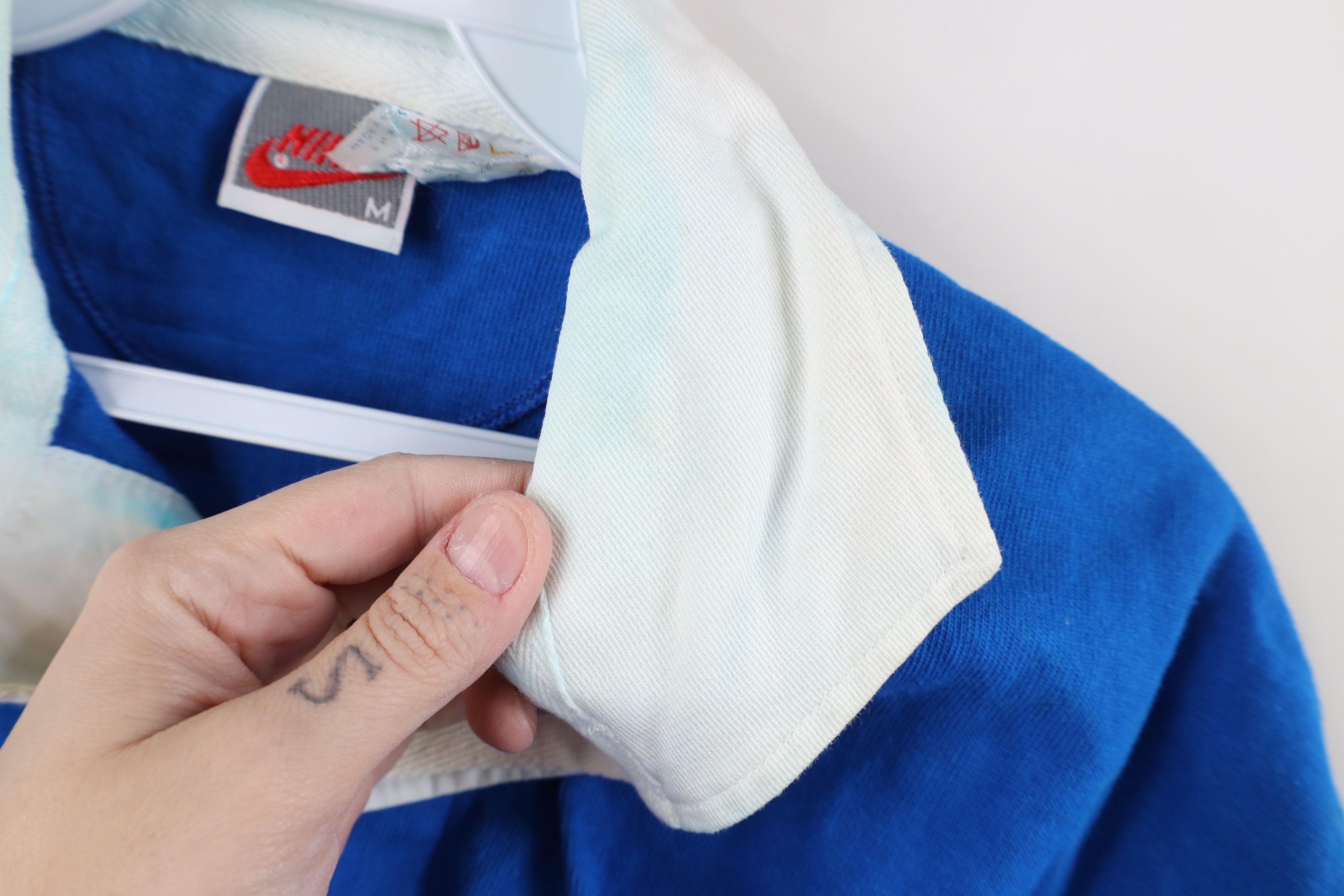 Nike Vintage 80s 90s Nike Sailing Rugby Polo Shirt Blue Cotton Size US M / EU 48-50 / 2 - 10 Thumbnail