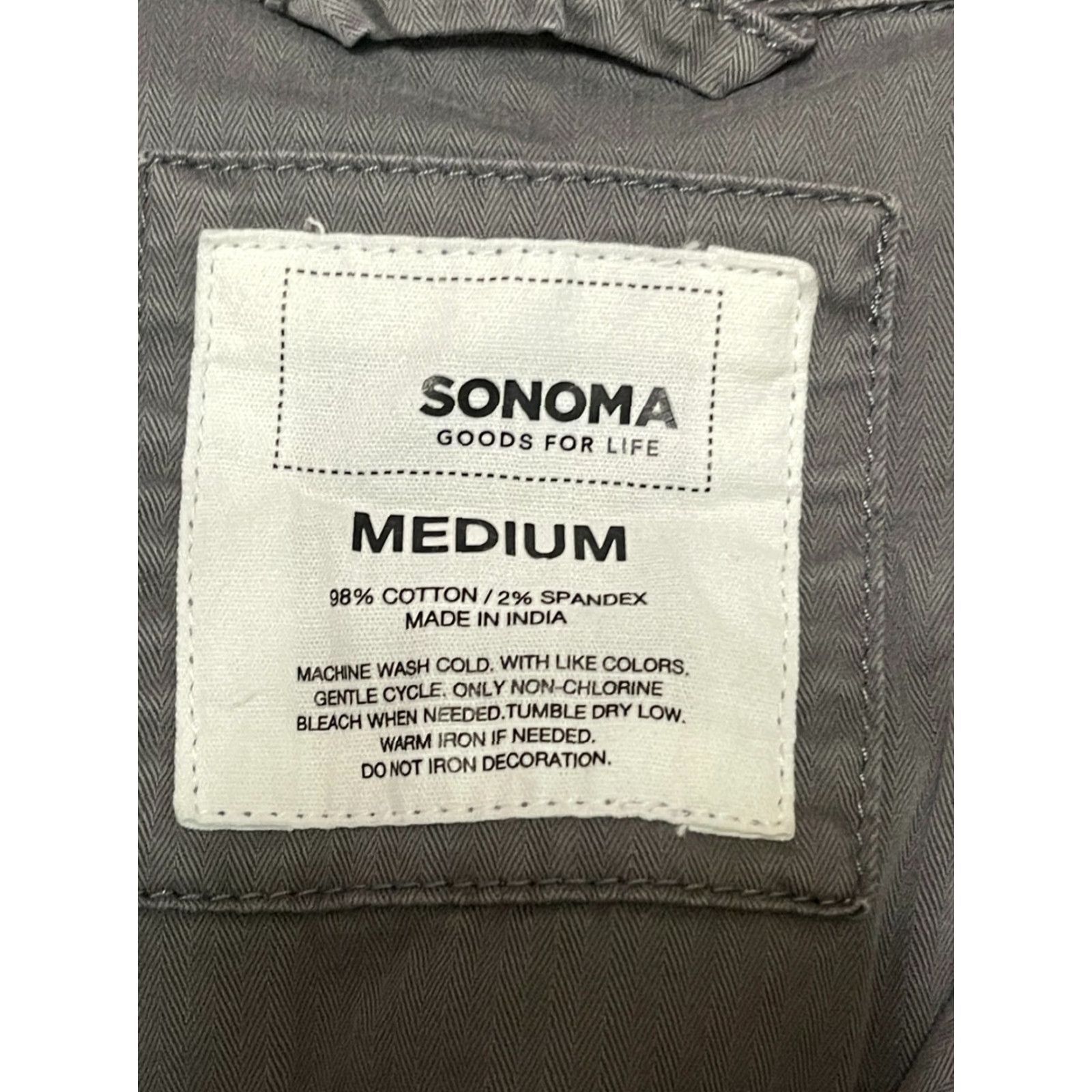 Vintage Sonoma Jacket Women M Gray Full Zip Pockets Regular Size M / US 6-8 / IT 42-44 - 7 Thumbnail