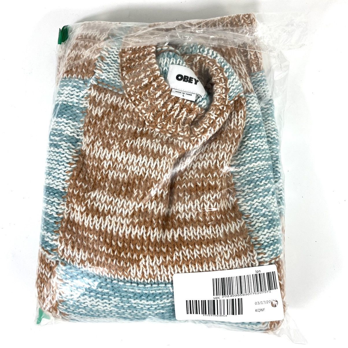 Obey OBEY Dominic Checkerboard Crew Neck Sweater Large NEW Size US L / EU 52-54 / 3 - 6 Thumbnail