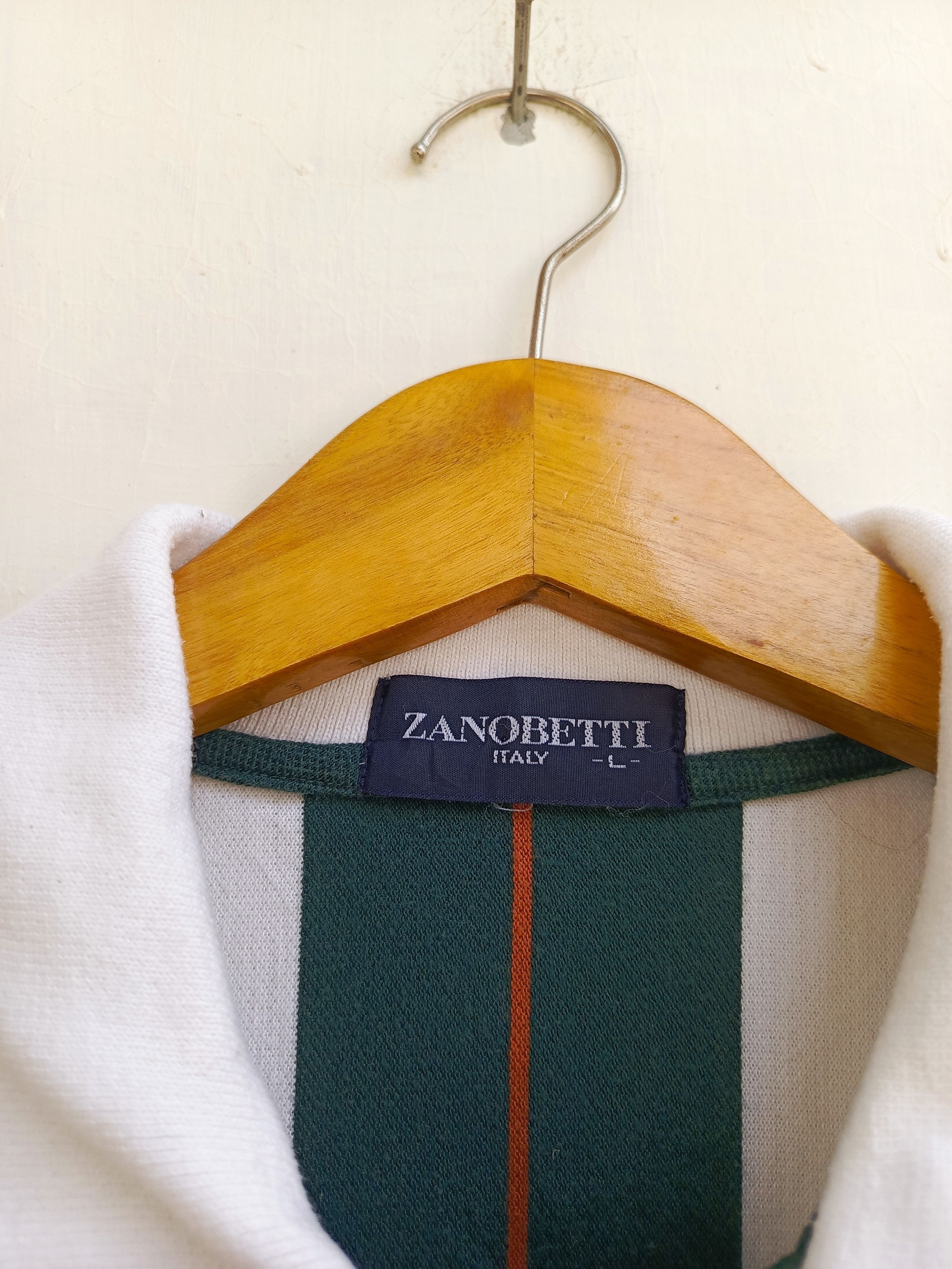 Other Zanobetti Sport Striped Polo Shirt Size US L / EU 52-54 / 3 - 3 Thumbnail