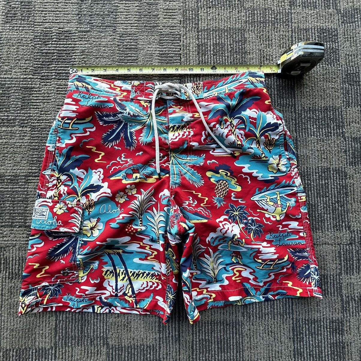 Polo Ralph Lauren Polo Ralph Lauren AOP Hawaiian Swim Trunk Board Shorts Size US 32 / EU 48 - 4 Thumbnail