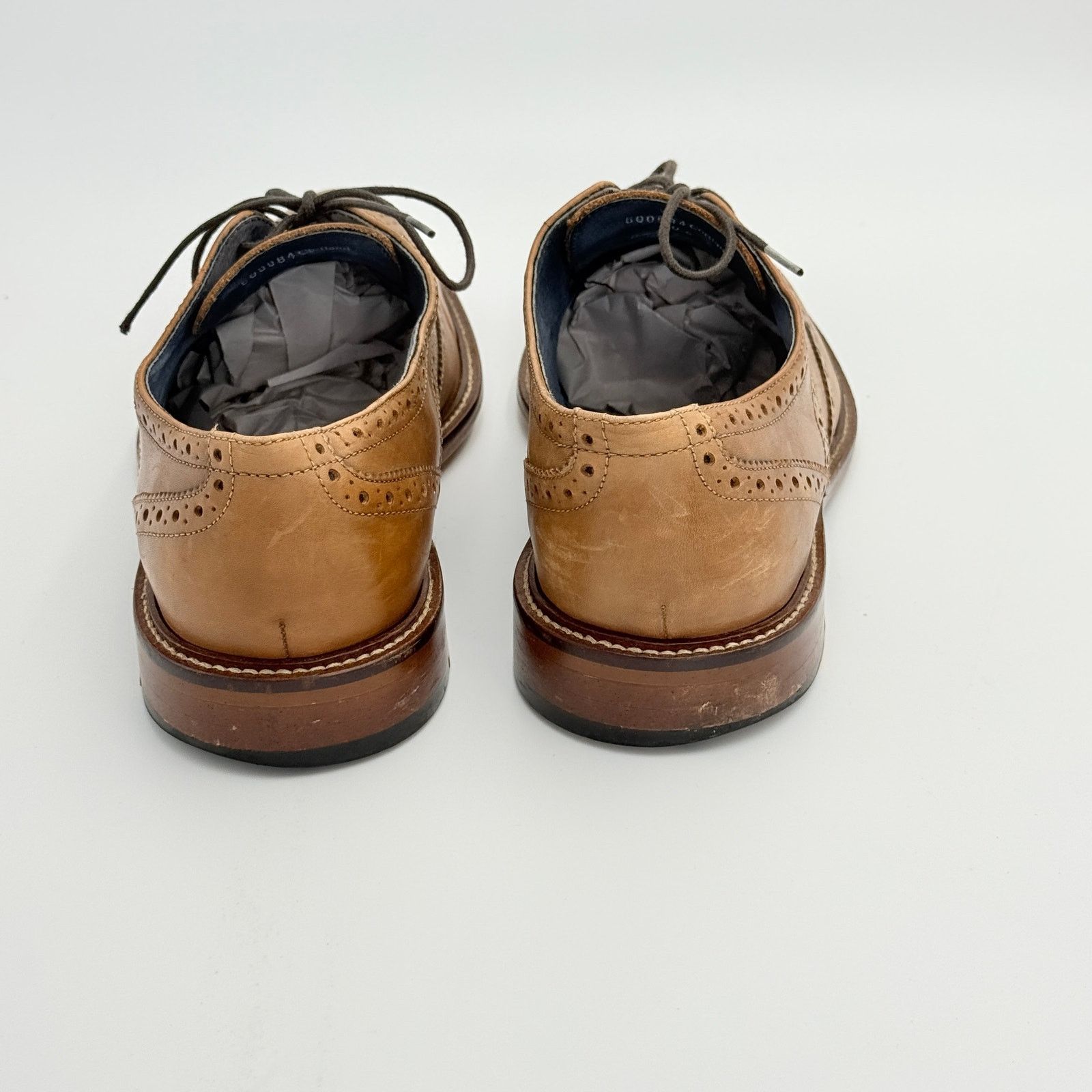 Aston Grey Aston Grey Cortland Wingtip Oxford Shoes Tan 10.5 Size US 10.5 / EU 43-44 - 4 Thumbnail