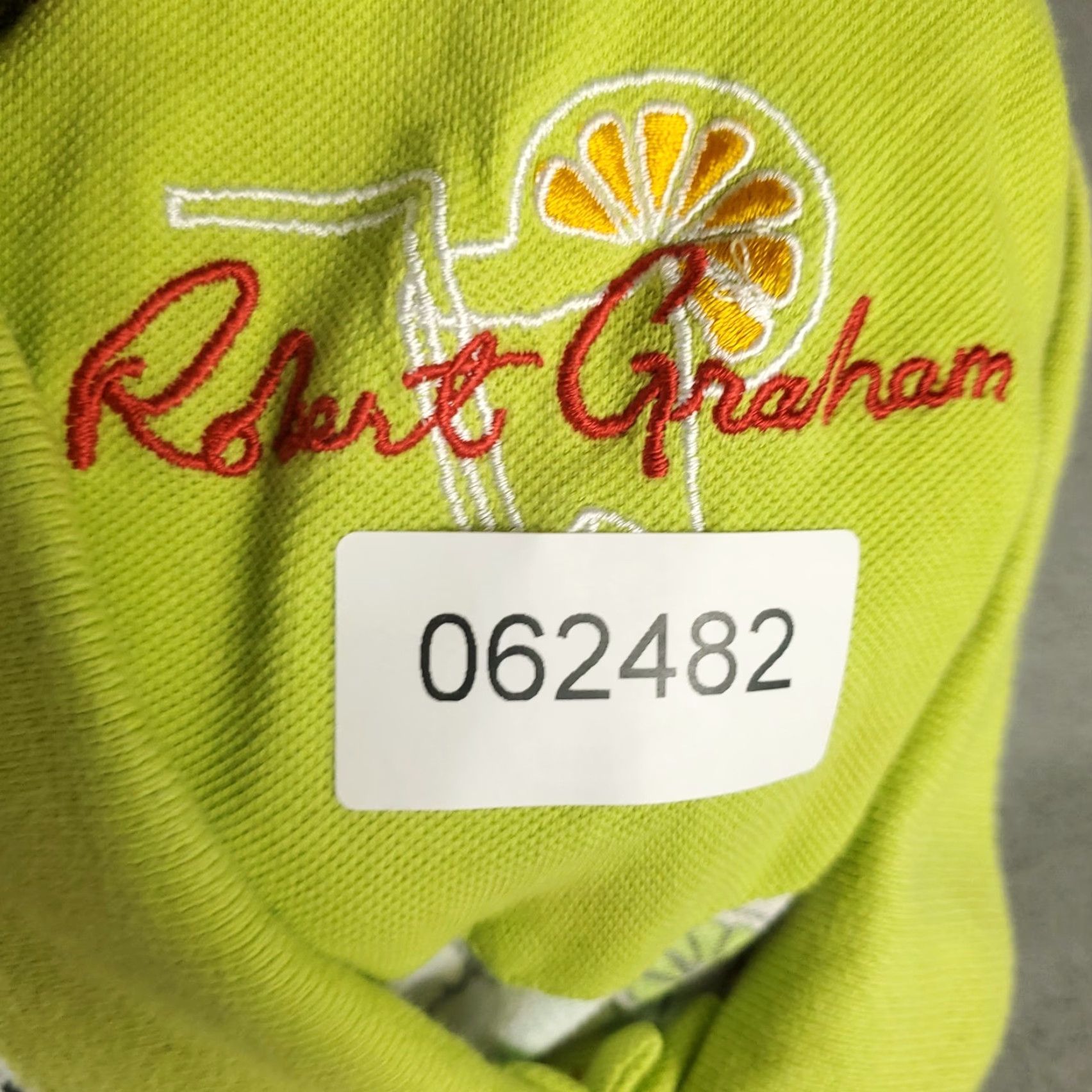 Robert Graham Robert Graham Polo Shirt Mens 3XL Green Geometric Print Short Sleeve Casual Activewear Size US XXL / EU 58 / 5 - 6 Thumbnail