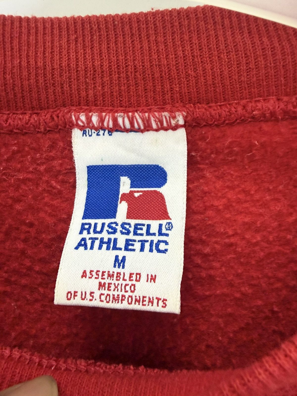 Russell Athletic 🔥 90's Russell Waynesburg Raiders Red Big Logo College USA Size US M / EU 48-50 / 2 - 6 Thumbnail