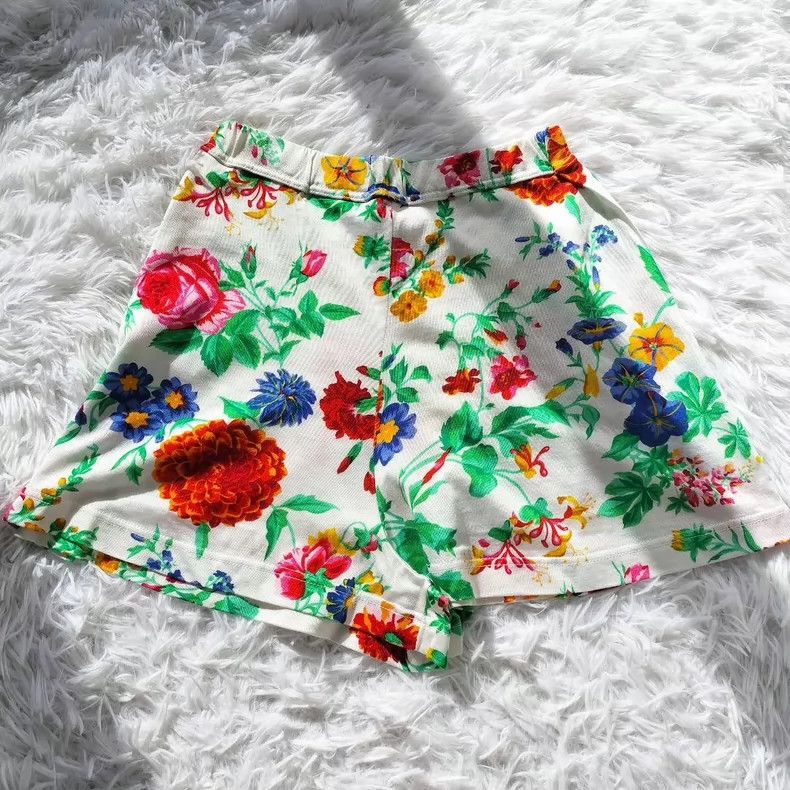 Kenzo KENZO 80s own period floral top and shorts set Size S / US 4 / IT 40 - 3 Thumbnail