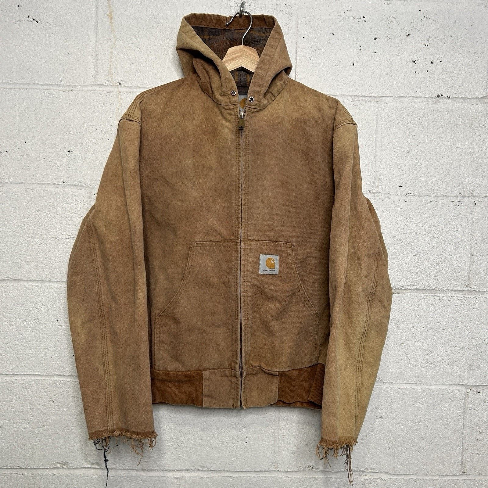 Carhartt Vintage Carhartt Plaid-Lined Hooded Active Jacket “Brown” Size US S / EU 44-46 / 1 - 2 Thumbnail