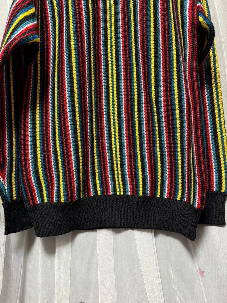 Balenciaga Balenciaga balenciaga striped green sweater with logo -250 Size US S / EU 44-46 / 1 - 4 Thumbnail