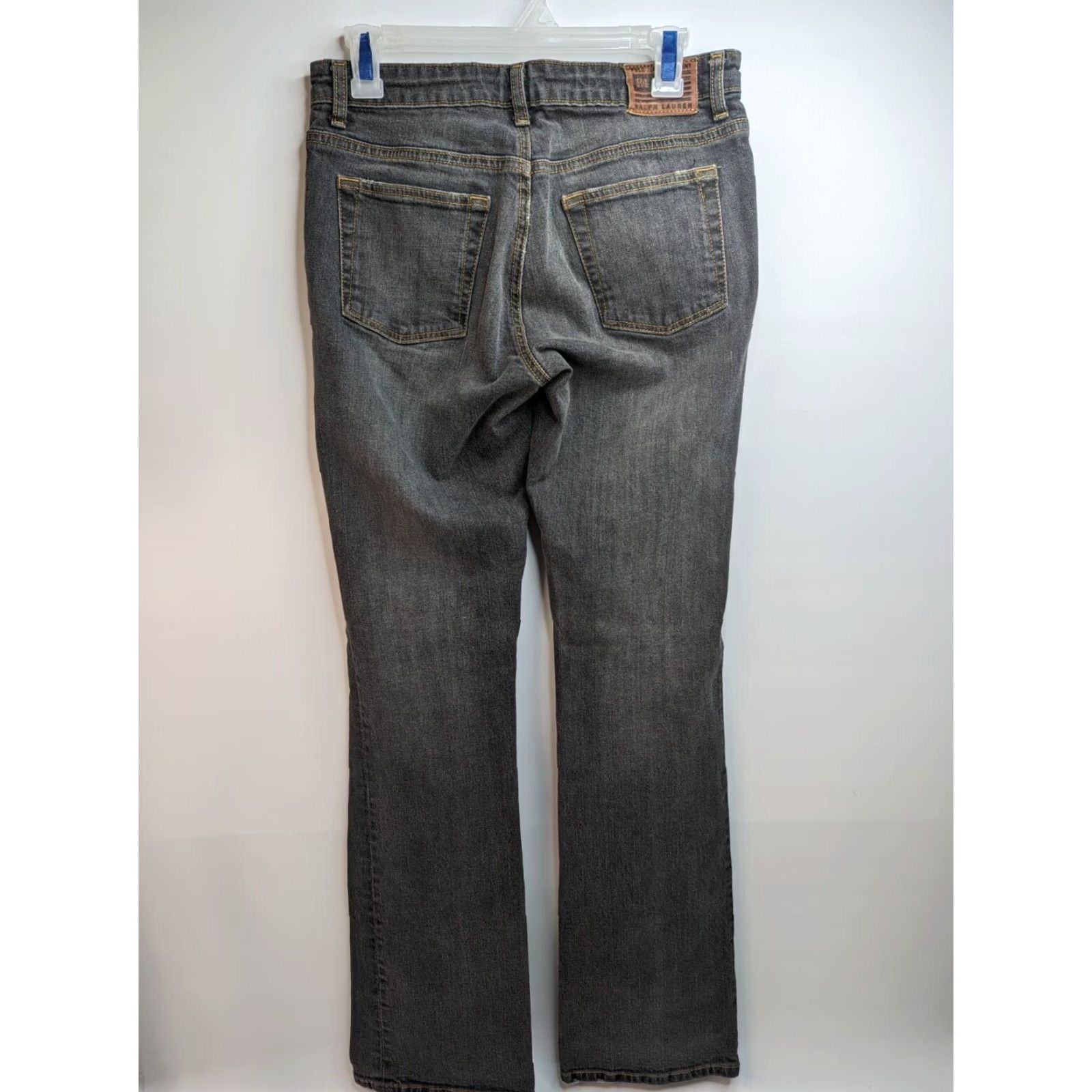Polo Ralph Lauren Polo Ralph Lauren Jeans Boot Cut Denim Womens 8x34 Black Dark Stretch Modern Retro? Size 30" / US 8 / IT 44 - 6 Thumbnail