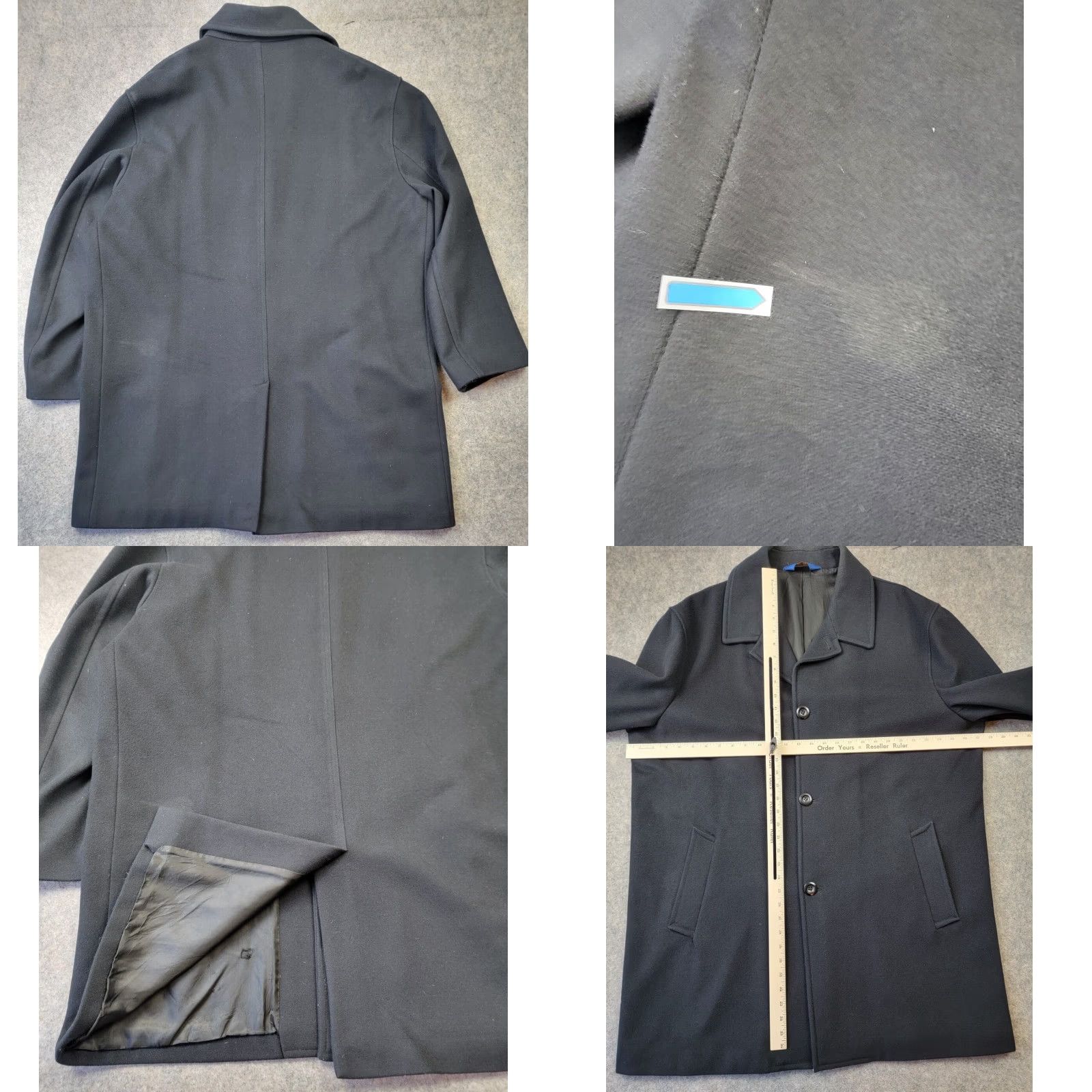 Pendleton Pendleton Overcoat Mens XL Black Wool Nylon Cashmere Winter Classic Long Coat Button Lined Pockets Fall Winter Size US XL / EU 56 / 4 - 10 Thumbnail
