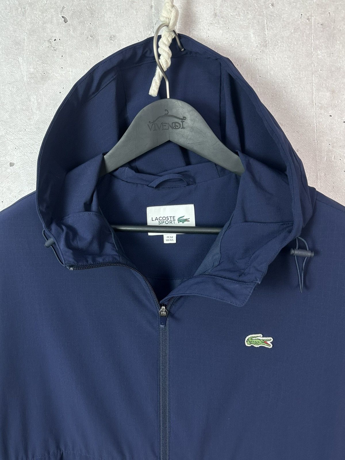 Lacoste Lacoste Sport Blue Logo Long Sleeve Men’s Hooded Jacket Size US L / EU 52-54 / 3 - 8 Thumbnail