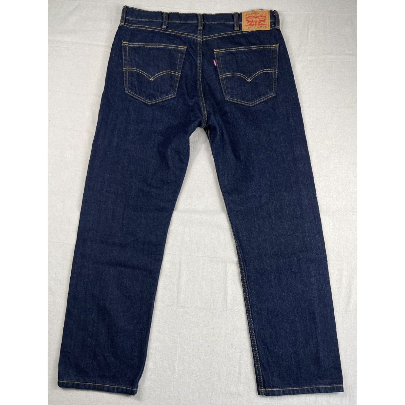 Levi's Levi's Jeans 505 Straight Men’s 38x32 Denim Dark Blue Cotton Zip Inseam 32 N/A Size US 38 / EU 54 - 2 Thumbnail