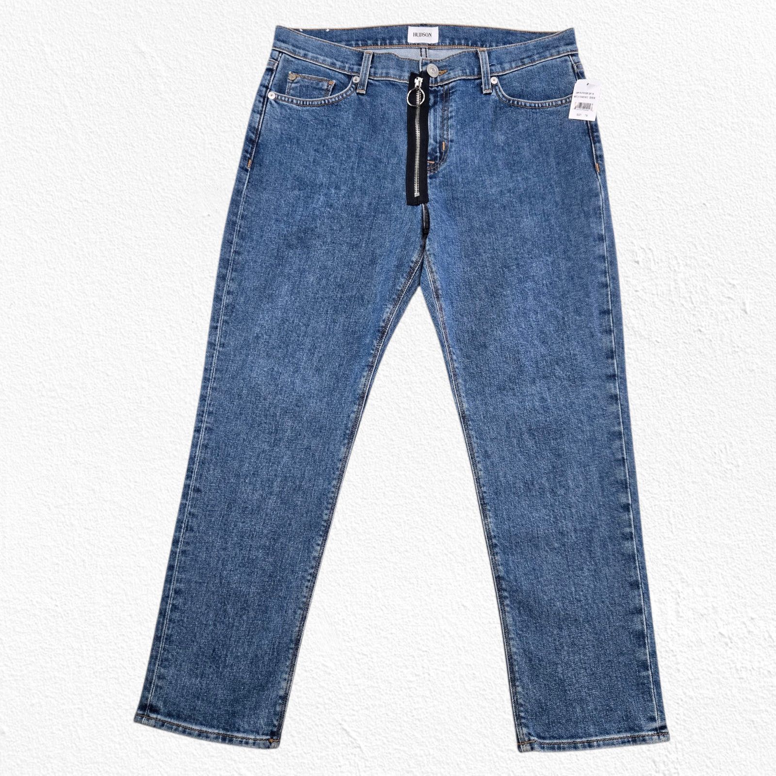 Hudson Hudson Crop Riley Relaxed Straight Jeans Size 29 Size 29" - 3 Thumbnail