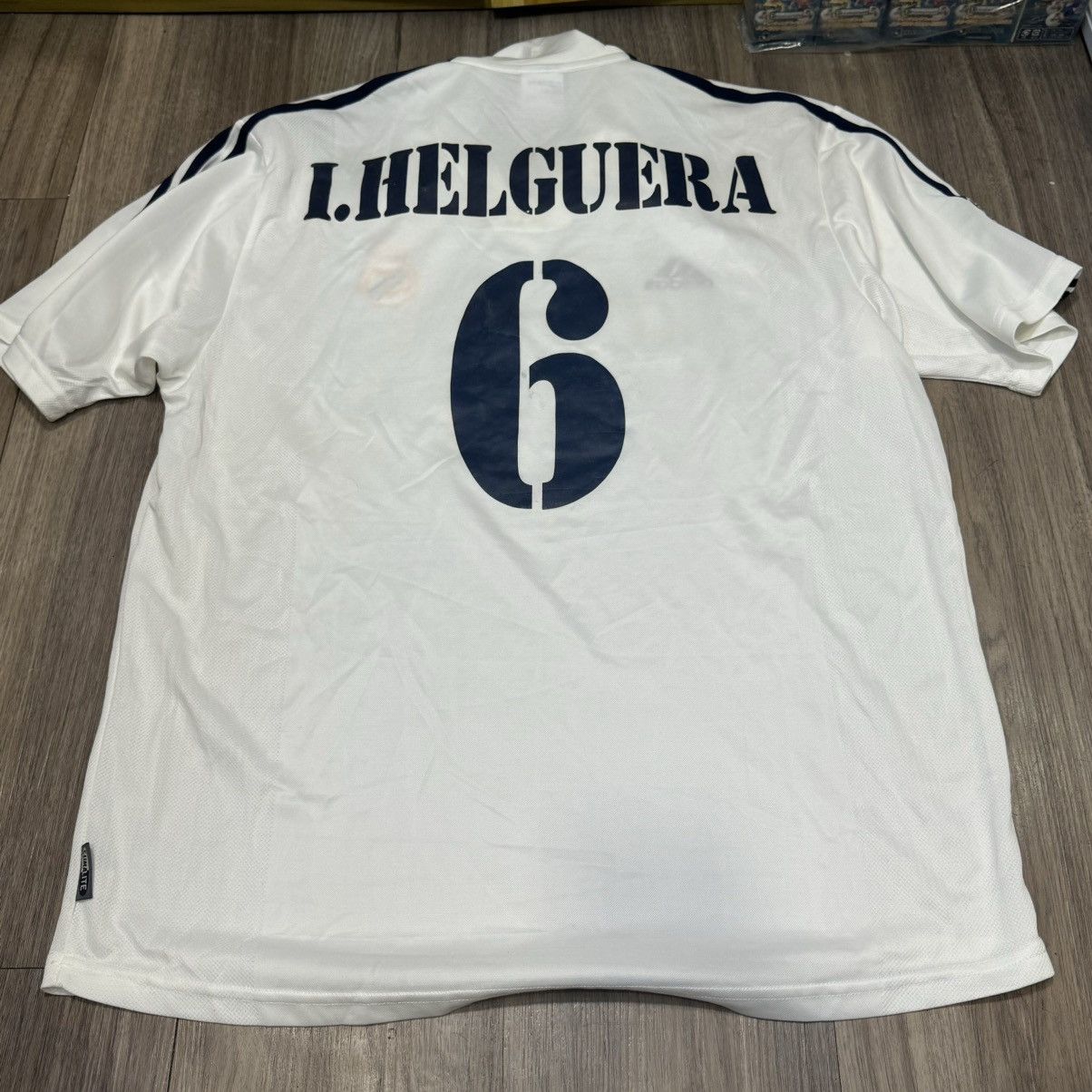 Adidas Real Madrid 02/03 CL home shirt #6 I.Helguera Size US L / EU 52-54 / 3 - 2 Thumbnail