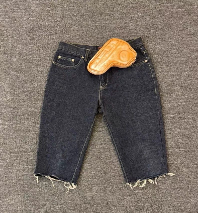 Walter Van Beirendonck walter van beirendonck size xl Gun bag denim shorts Size US 28 / EU 44 - 1 Thumbnail