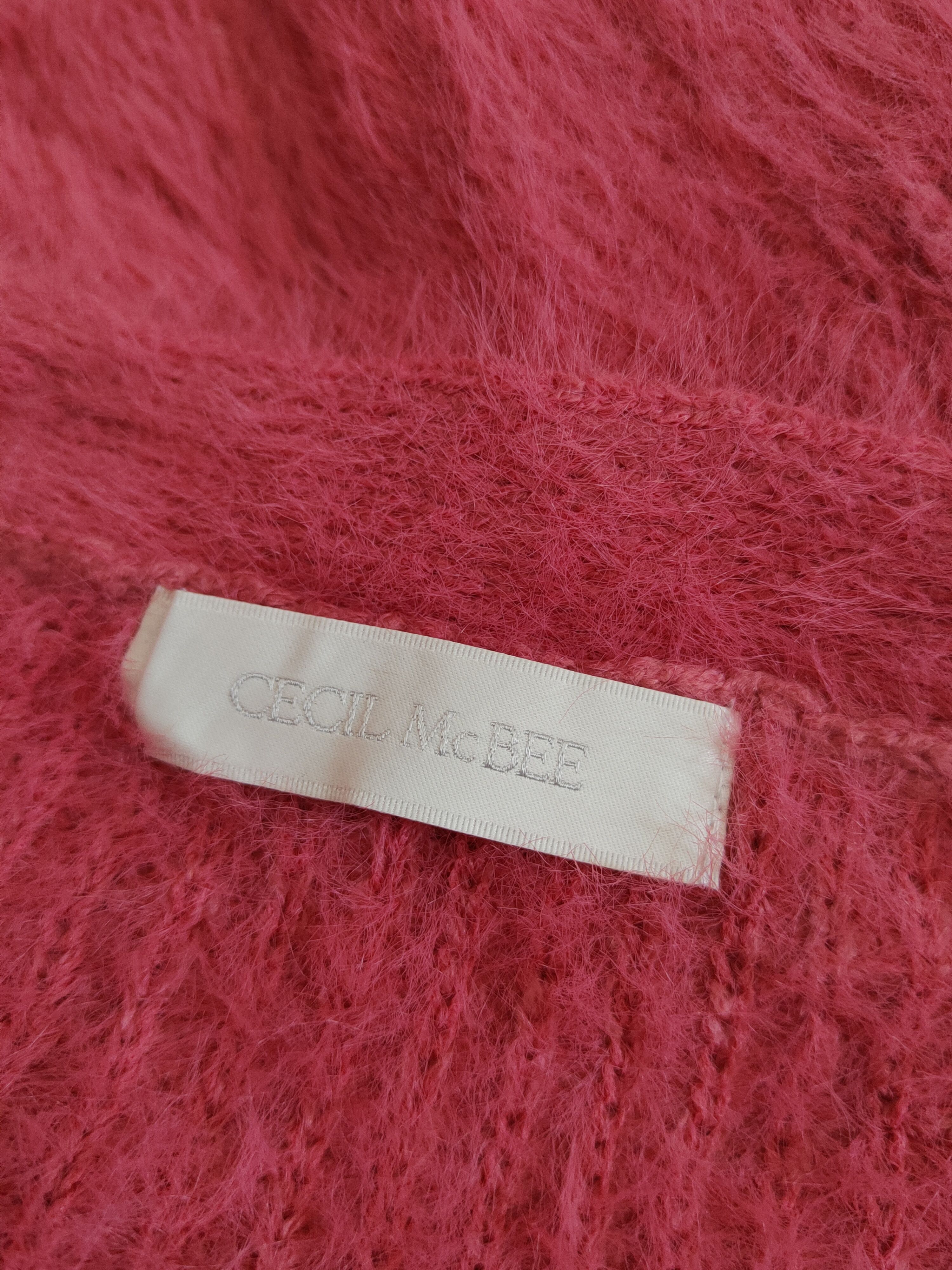 Japanese Brand × Vintage Cecil McBee Pink Shag Shaggy Fur Mohair Knitwear#S2020 Size M / US 6-8 / IT 42-44 - 12 Thumbnail