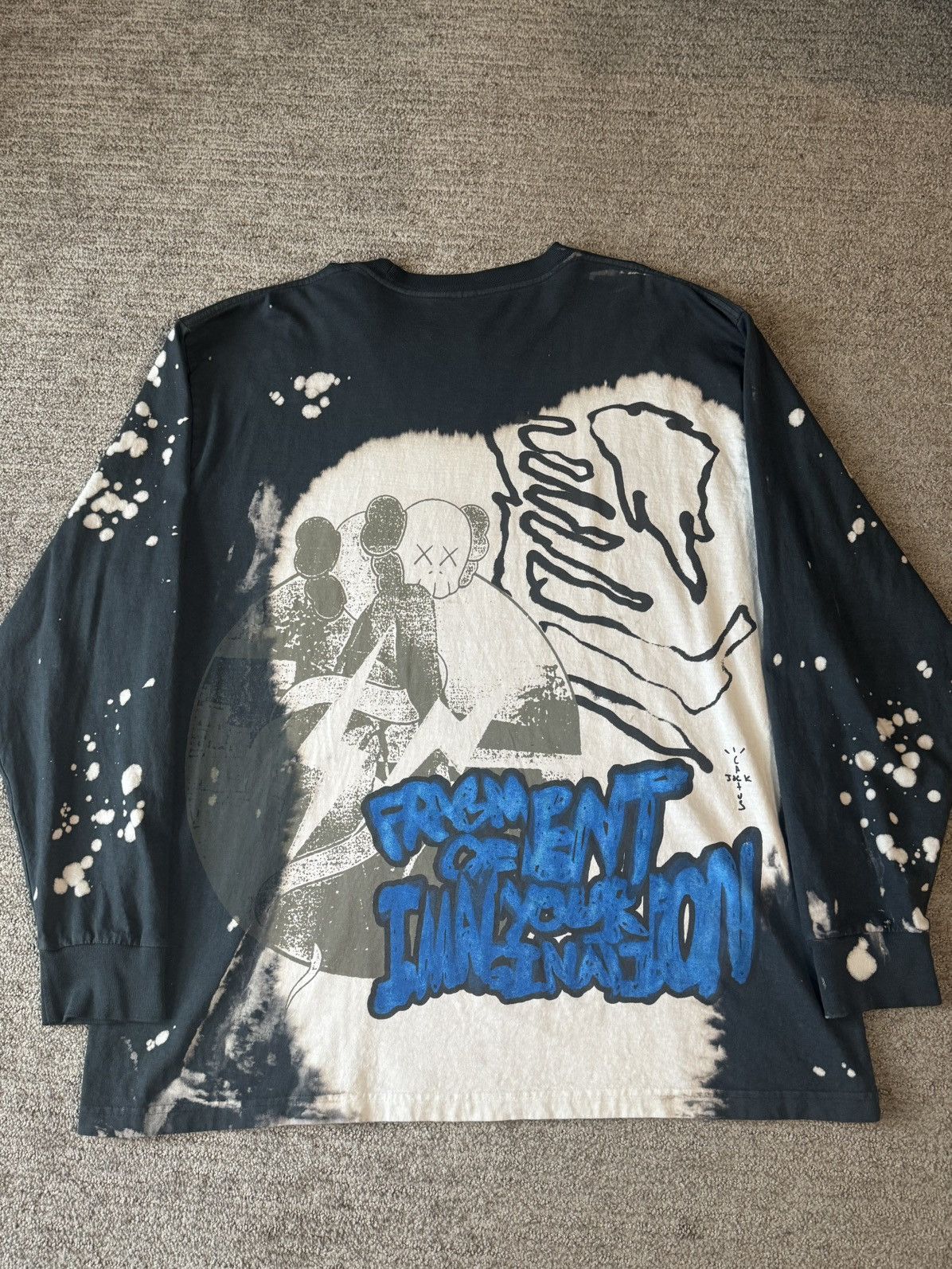 Fragment Design × Kaws × Travis Scott Cactus Jack x Kaws x Fragment Longsleeve Tee Size US XXL / EU 58 / 5 - 6 Thumbnail