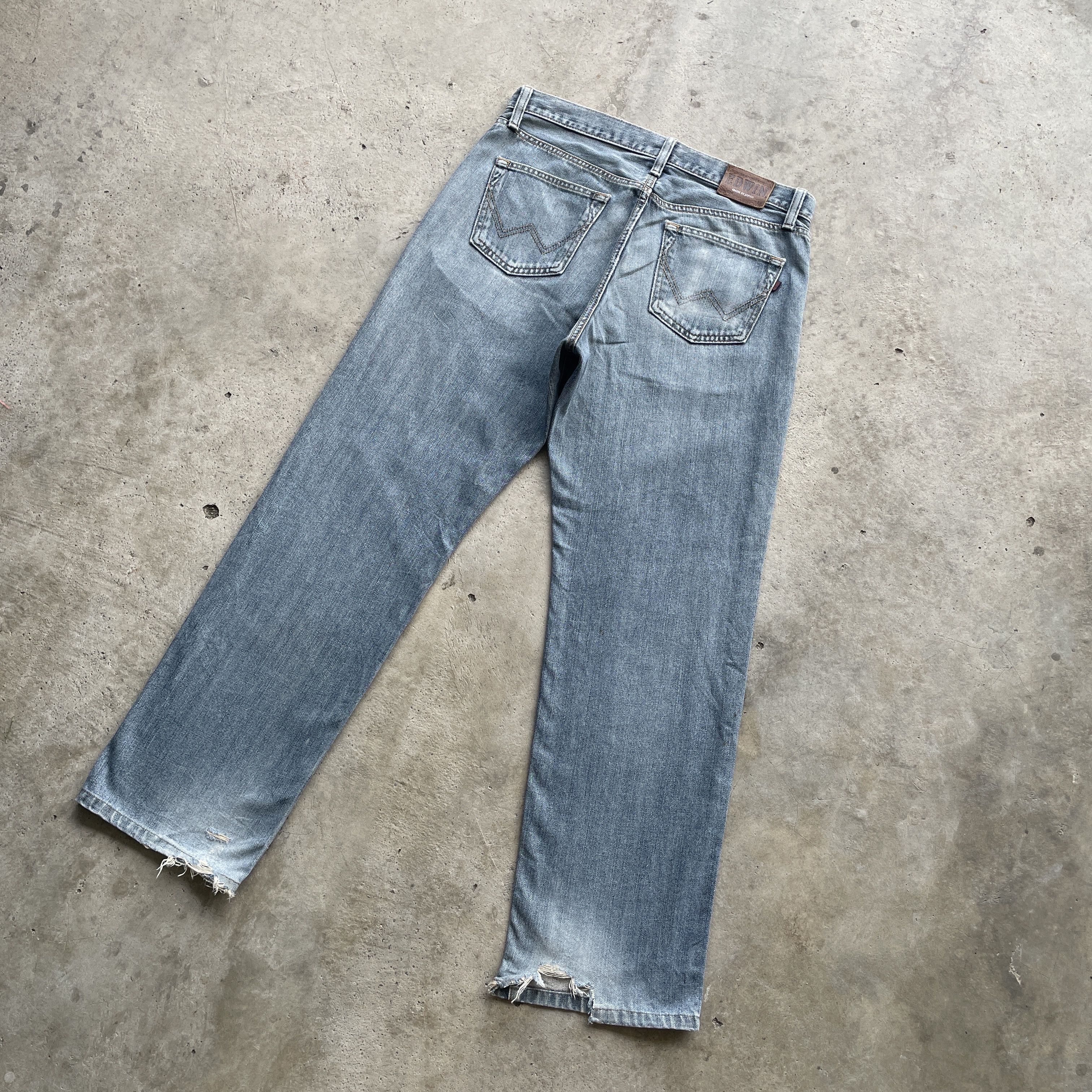 Edwin W34x31 VINTAGE EDWIN JEANS FADED JAPAN DENIM PANTS Size US 34 / EU 50 - 2 Thumbnail