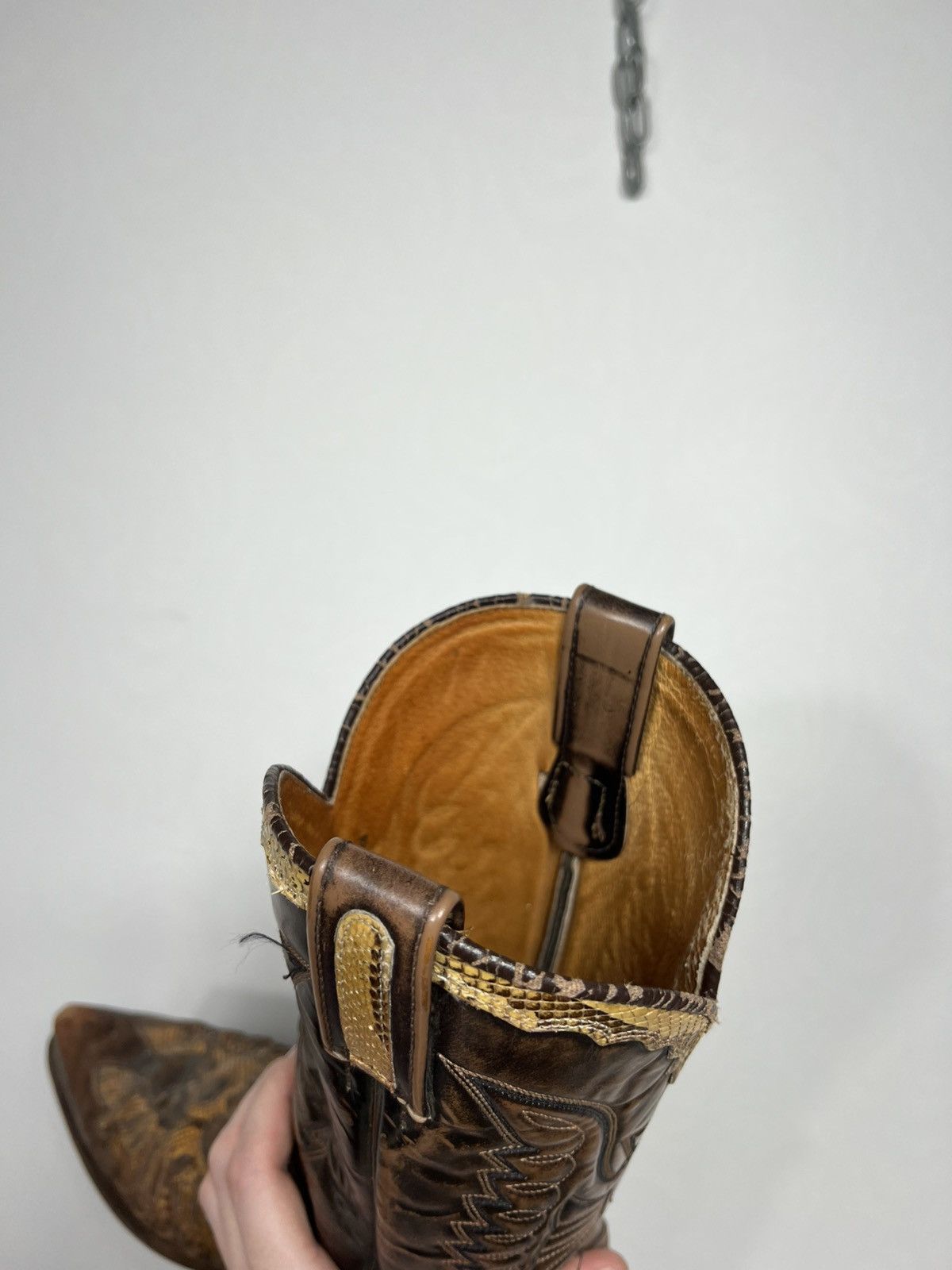 Vintage Vintage SENDRA Cowboy Leather Print Hand Tooled Boots Shoes Size US 10 / EU 43 - 19 Thumbnail