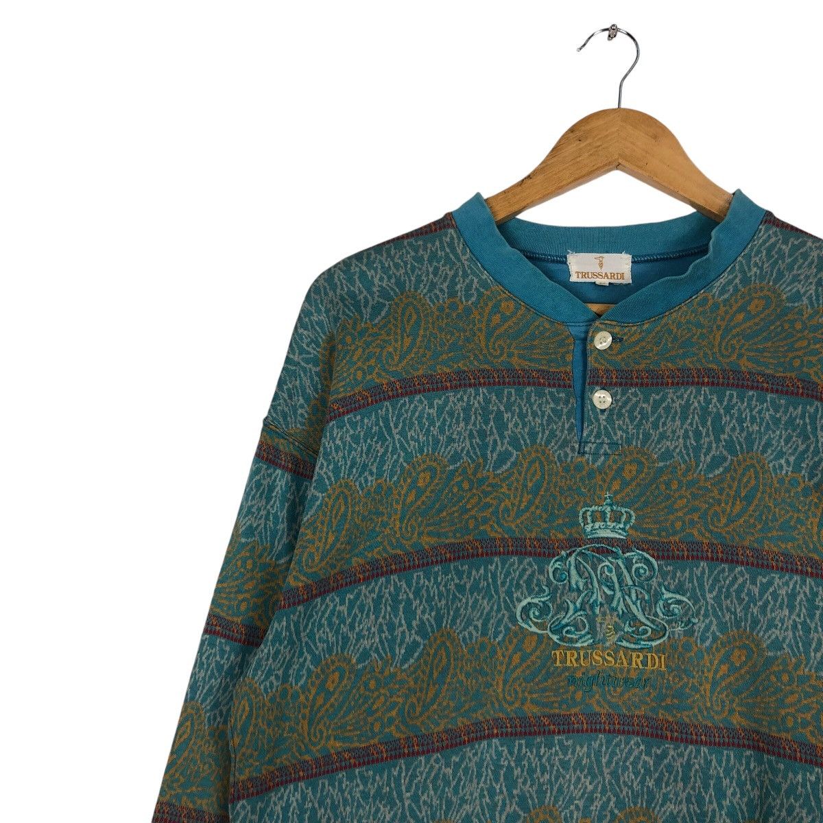 Trussardi Vintage Italian Designer Trussardi Sweatshirt Jumper Small Size US S / EU 44-46 / 1 - 6 Thumbnail