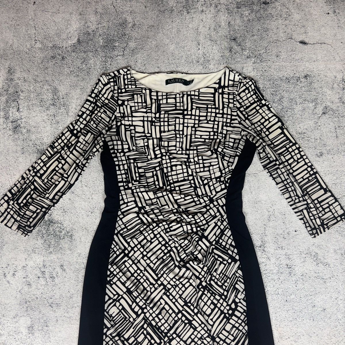 Lauren Ralph Lauren Lauren Ralph Lauren Women's Dress Size 4 White Black Luxury Size S / US 4 / IT 40 - 2 Thumbnail
