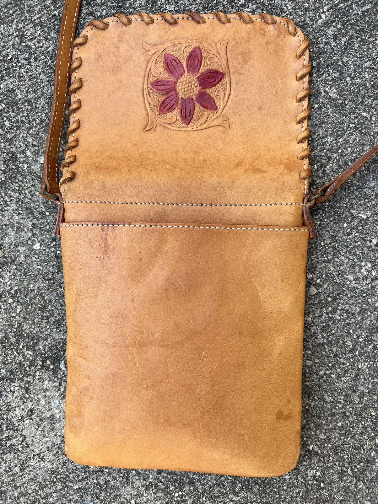 KEITAMARUYAMA Vintage Keita Maruyama Patina Leather Mini Sling Bag Size ONE SIZE - 15 Thumbnail