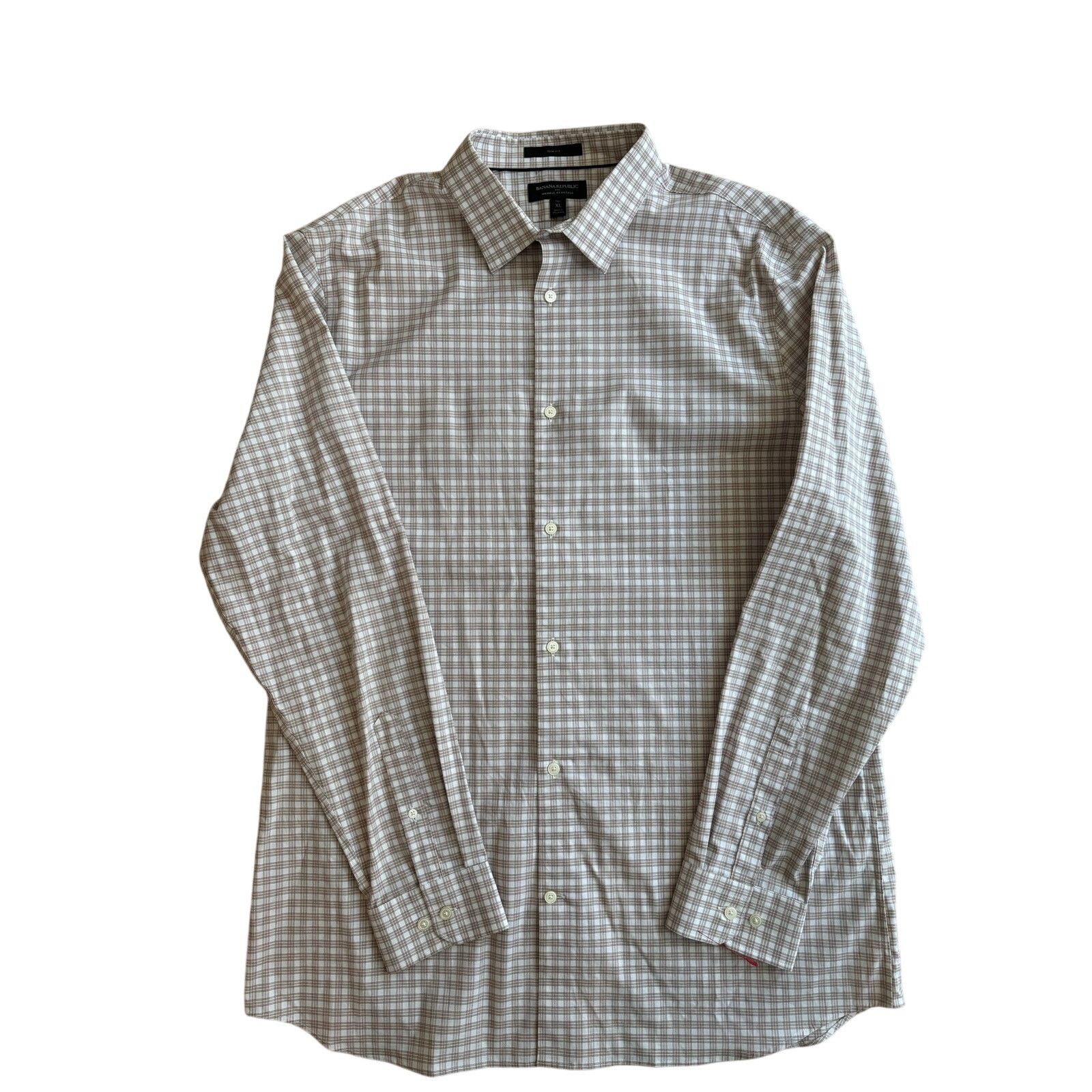 Banana Republic Banana Republic Slim Fit Wrinkle Resistant Dress Shirt XL Size US XL / EU 56 / 4 - 6 Thumbnail