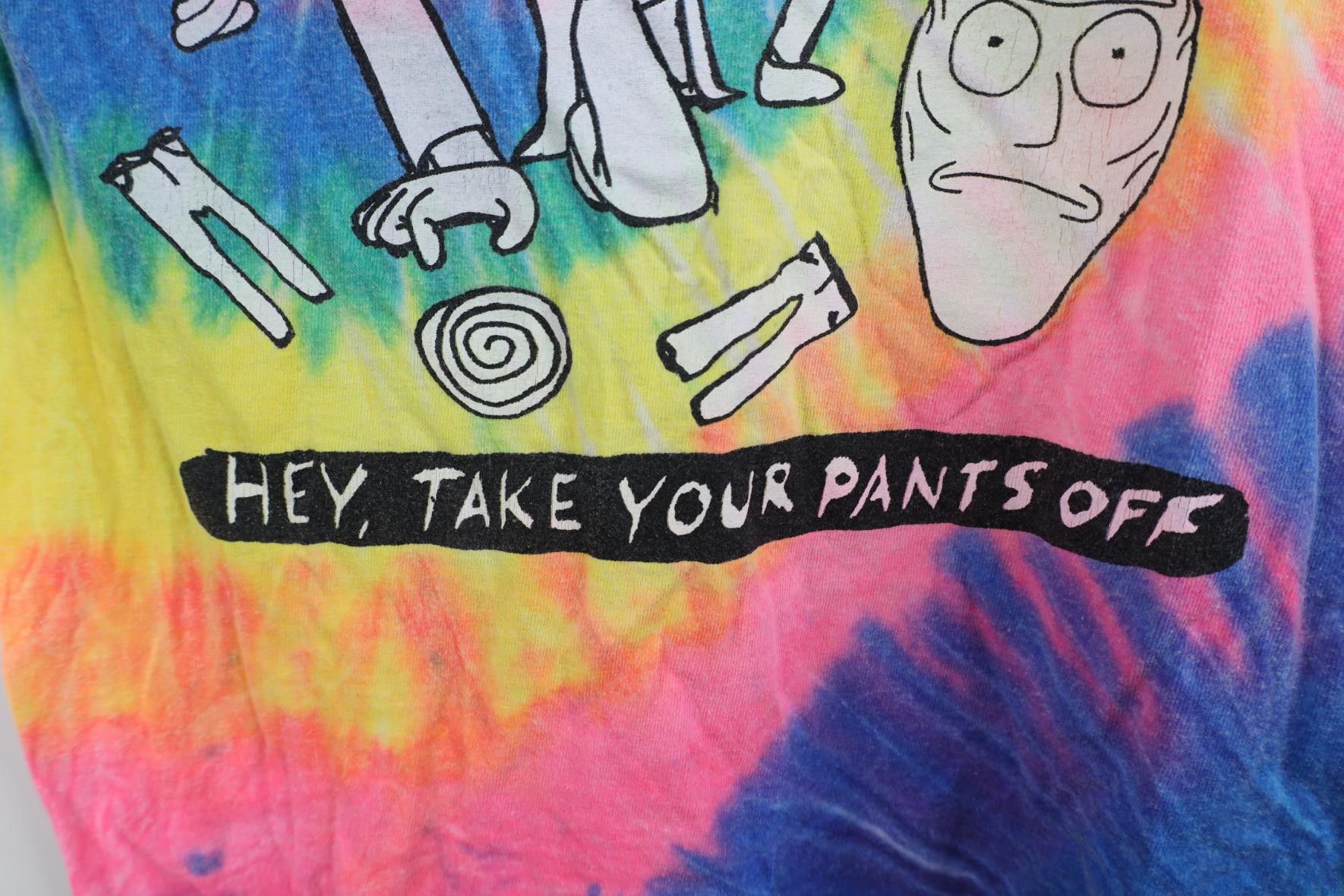Vintage Y2K Rick and Morty Get Schwifty Tie Dye Short Sleeve T-Shirt Size US S / EU 44-46 / 1 - 7 Thumbnail