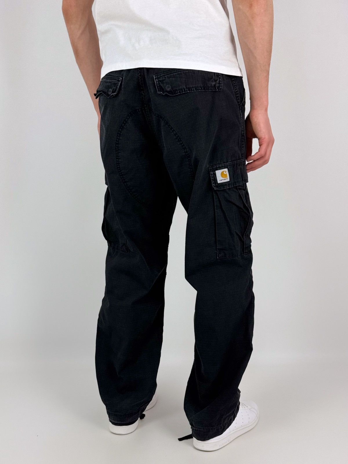Carhartt Faded Carhartt Regular Cargo Black Pants Size US 34 / EU 50 - 2 Thumbnail