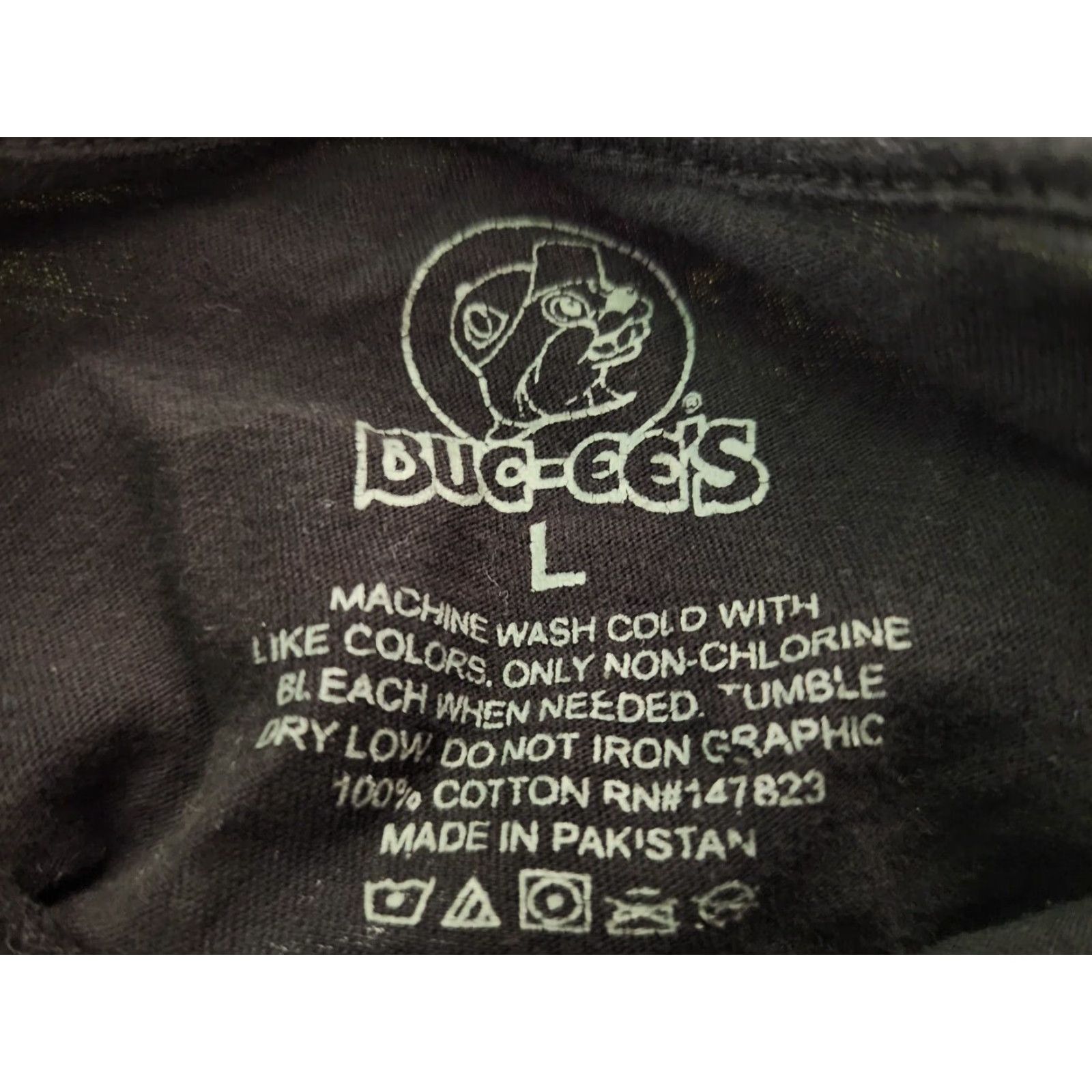 GAS Buc-Ees Halloween T-Shirt Mens L Black Double-Sided Crew Neck Short Sleeve Size US L / EU 52-54 / 3 - 4 Thumbnail