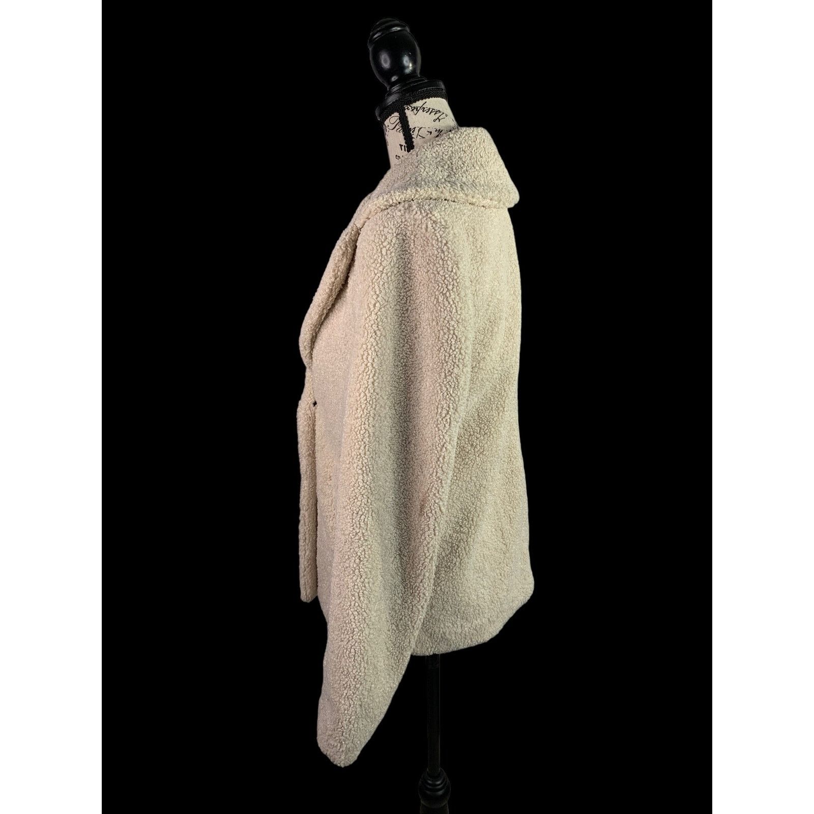Sanctuary Anthropologie Sanctuary Women's Small Faux Fur Jacket Cream Size S / US 4 / IT 40 - 9 Thumbnail