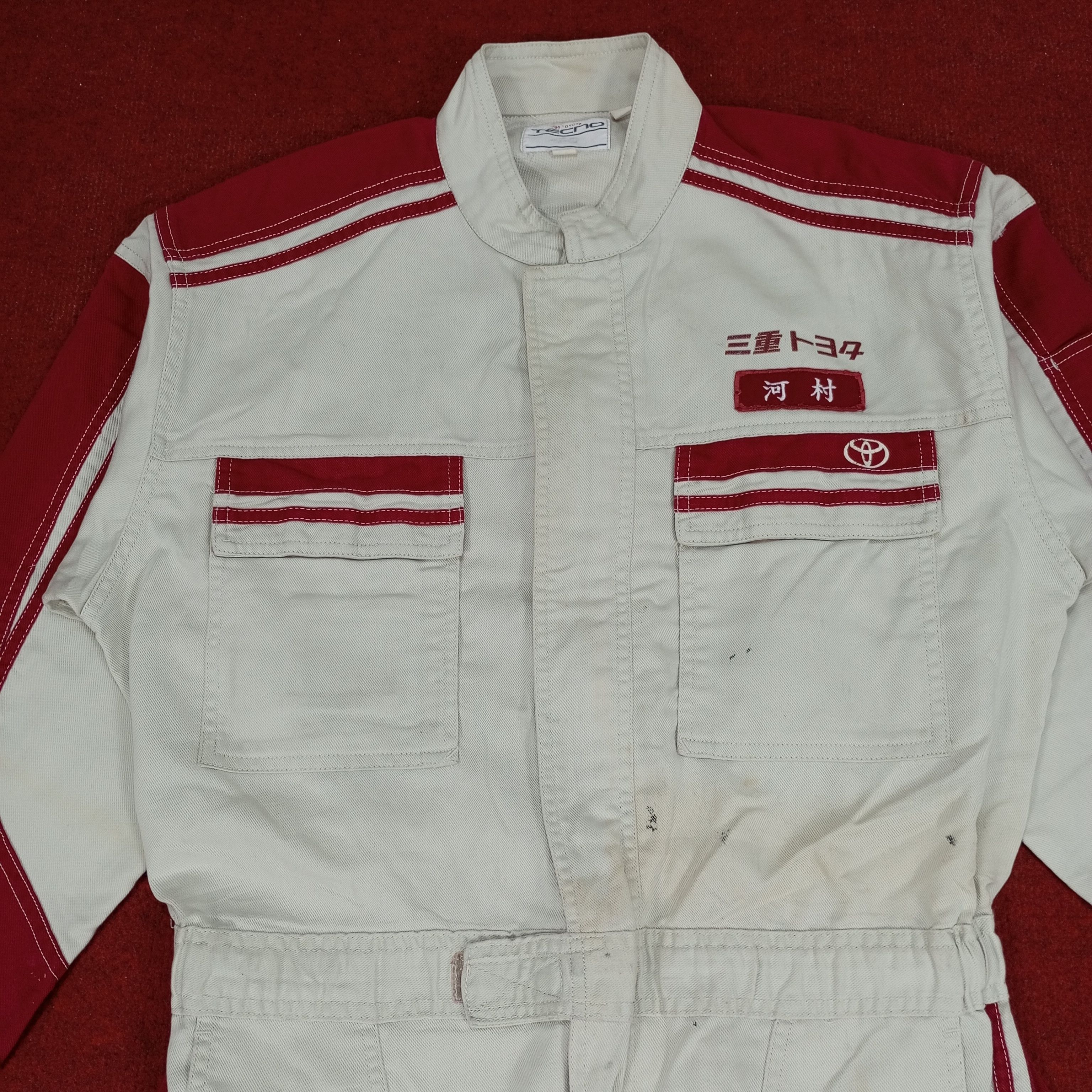 Japanese Brand × Vintage Toyota Tecno Japanese Motorsports Coverall Jacket Size US M / EU 48-50 / 2 - 5 Thumbnail