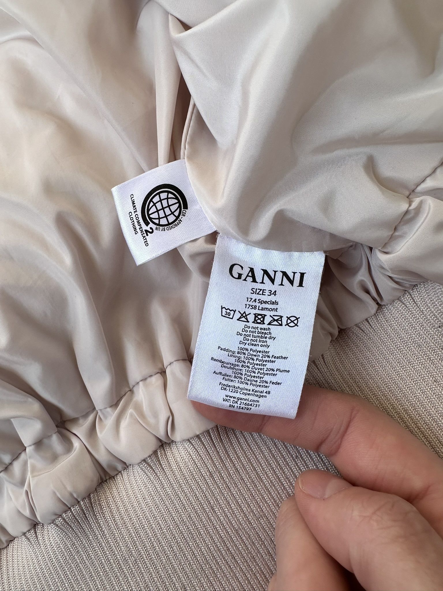 Ganni Ganni Lamont women down jacket puffer Size S / US 4 / IT 40 - 10 Thumbnail