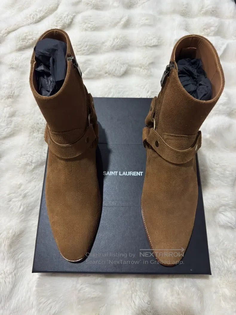 Saint Laurent Paris Saint Laurent Paris Men's suede Chelsea boots with side bu Size US 8 / EU 41 - 3 Thumbnail