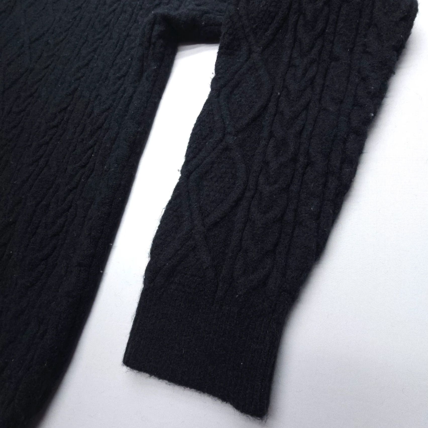 Vintage Aelfric Eden Heavy Cable Knit Sweater Mens 2XL Black Nordic Fisherman Pullover Size US XXL / EU 58 / 5 - 6 Thumbnail