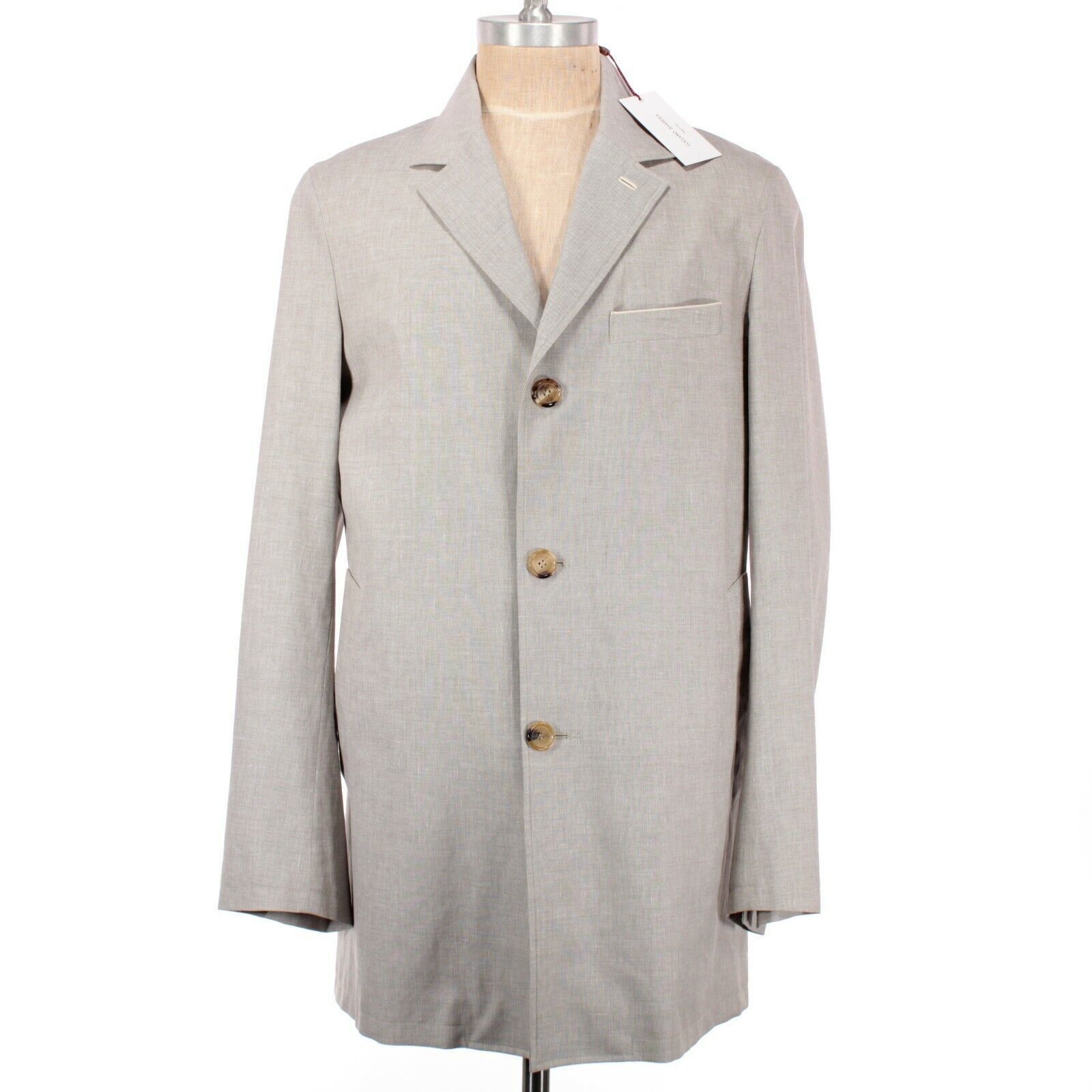 Luciano Barbera Luciano Barbera Jacket Size M US In Beige Linen Blend Size US M / EU 48-50 / 2 - 1 Thumbnail