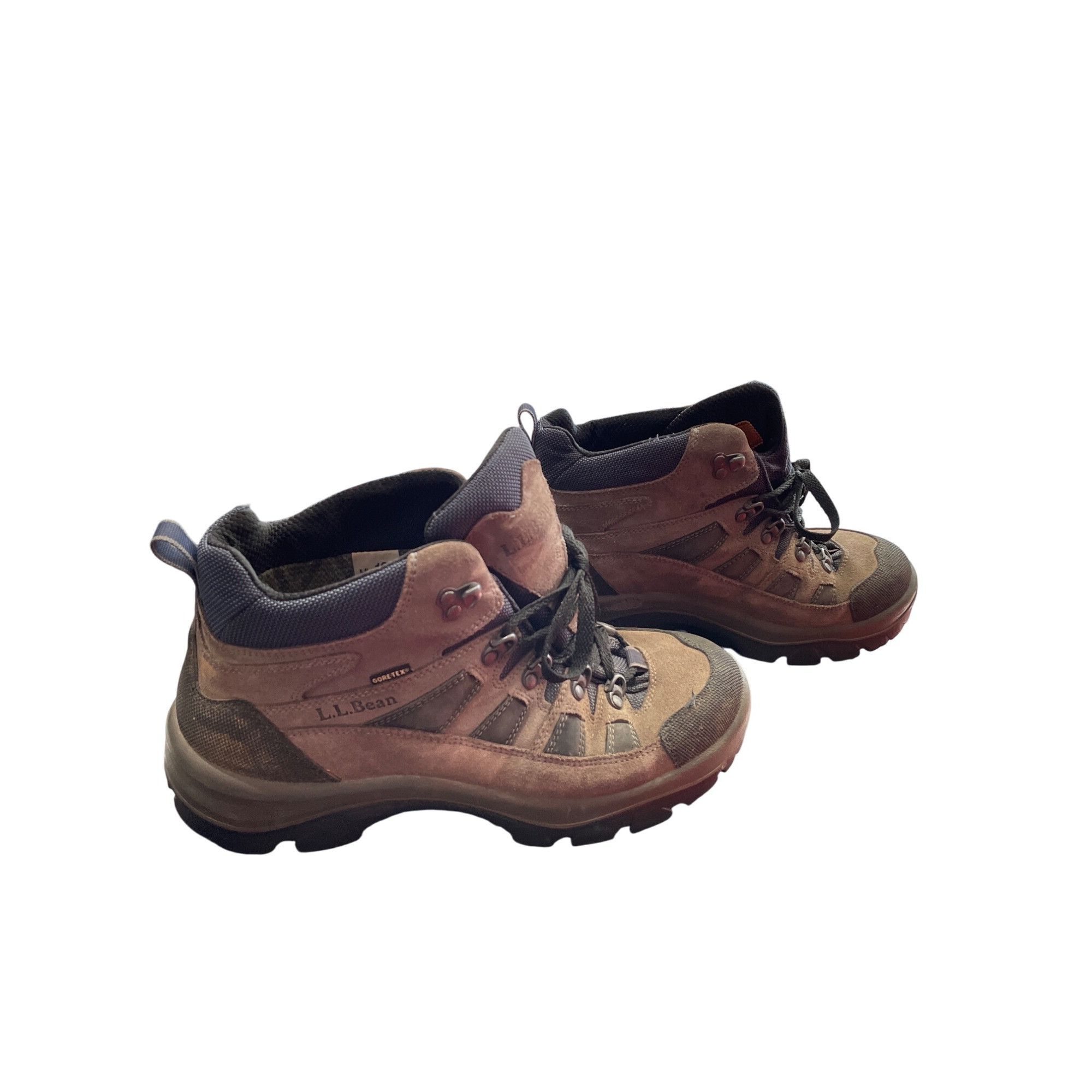 L.L. Bean L.L. Bean Gortex Mens gray leather ankle hike boots size 10M Size US 10 / EU 43 - 4 Thumbnail