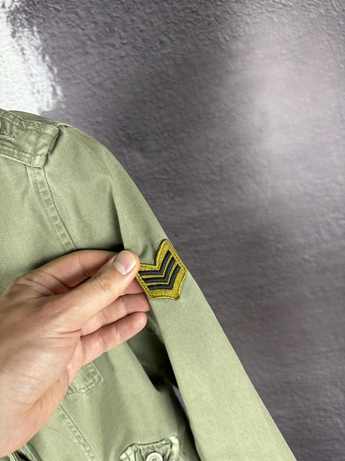 Von Dutch Von Dutch military denim jacket American flag patch pockets Size S / US 4 / IT 40 - 10 Thumbnail