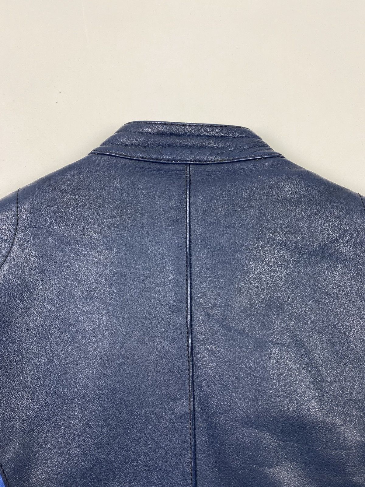 Vintage 1970’s Vintage Harro Two Tone Cafe Racer Leather Jacket Size M / US 6-8 / IT 42-44 - 17 Thumbnail