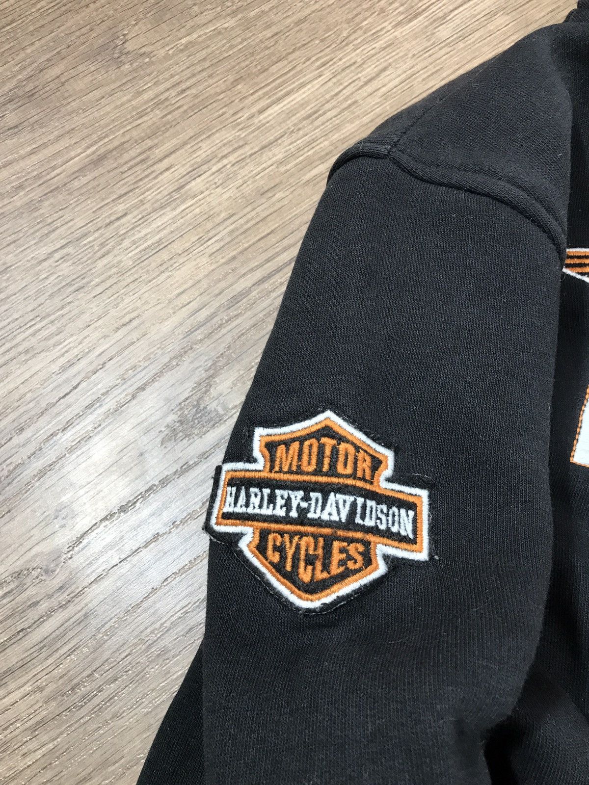 Vintage Vintage Harley Davidson Full Zip Up Hoodie Size US L / EU 52-54 / 3 - 6 Thumbnail