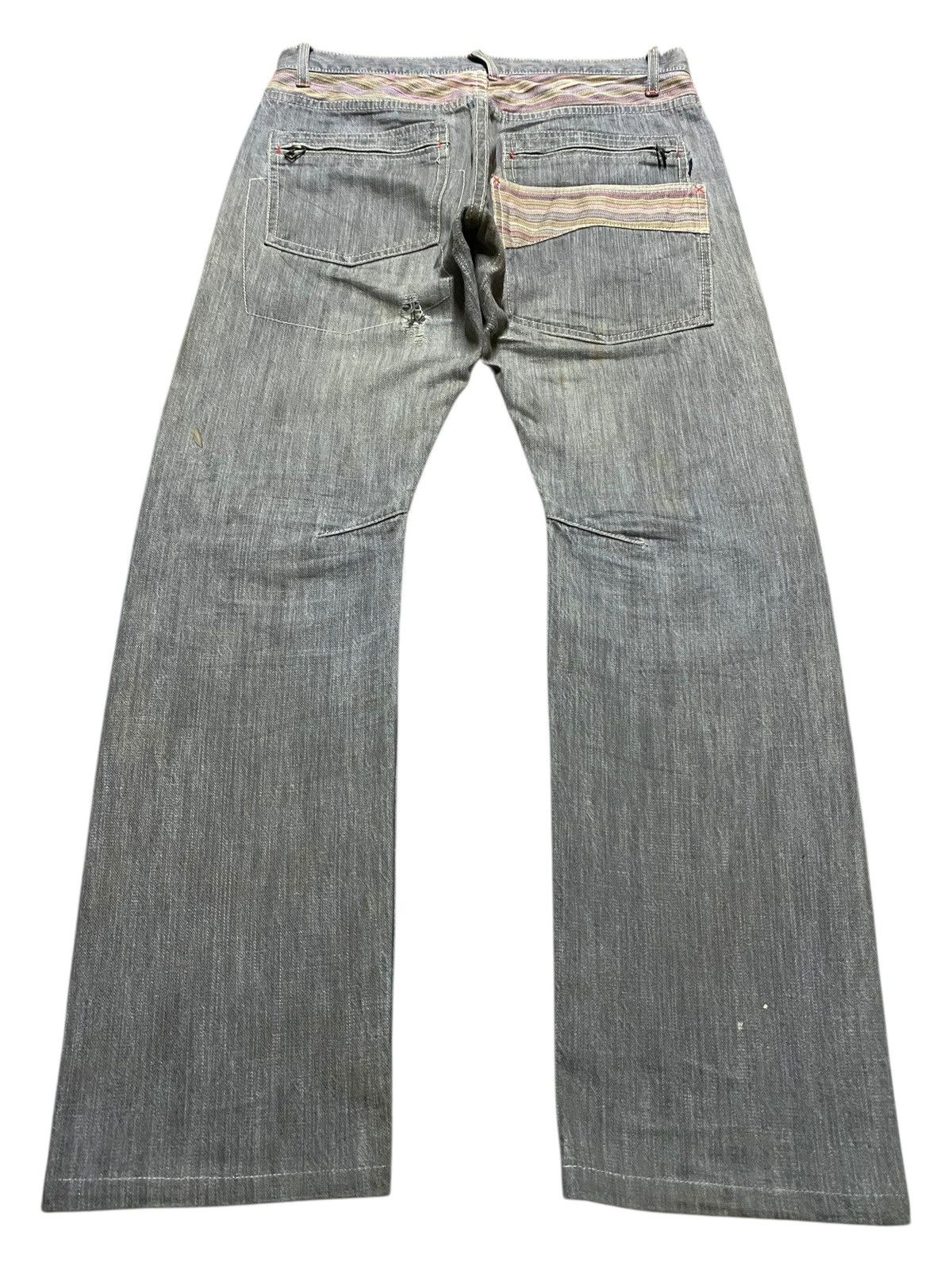 Le Grande Bleu (L.G.B.) Vintage Japanese Brand Wild Khakis Grunge Distressed Jeans Size US 32 / EU 48 - 2 Thumbnail